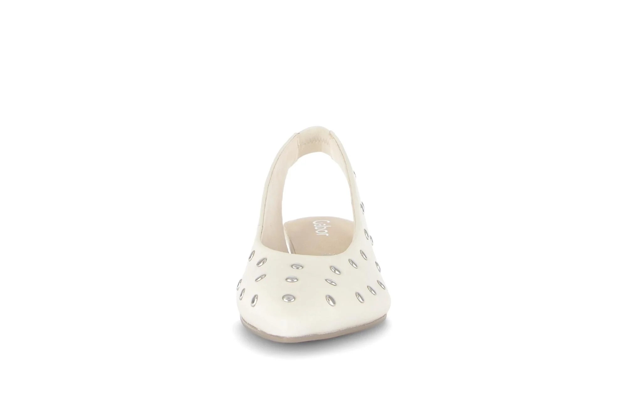 Brides arrière crème en cuir - Image 5