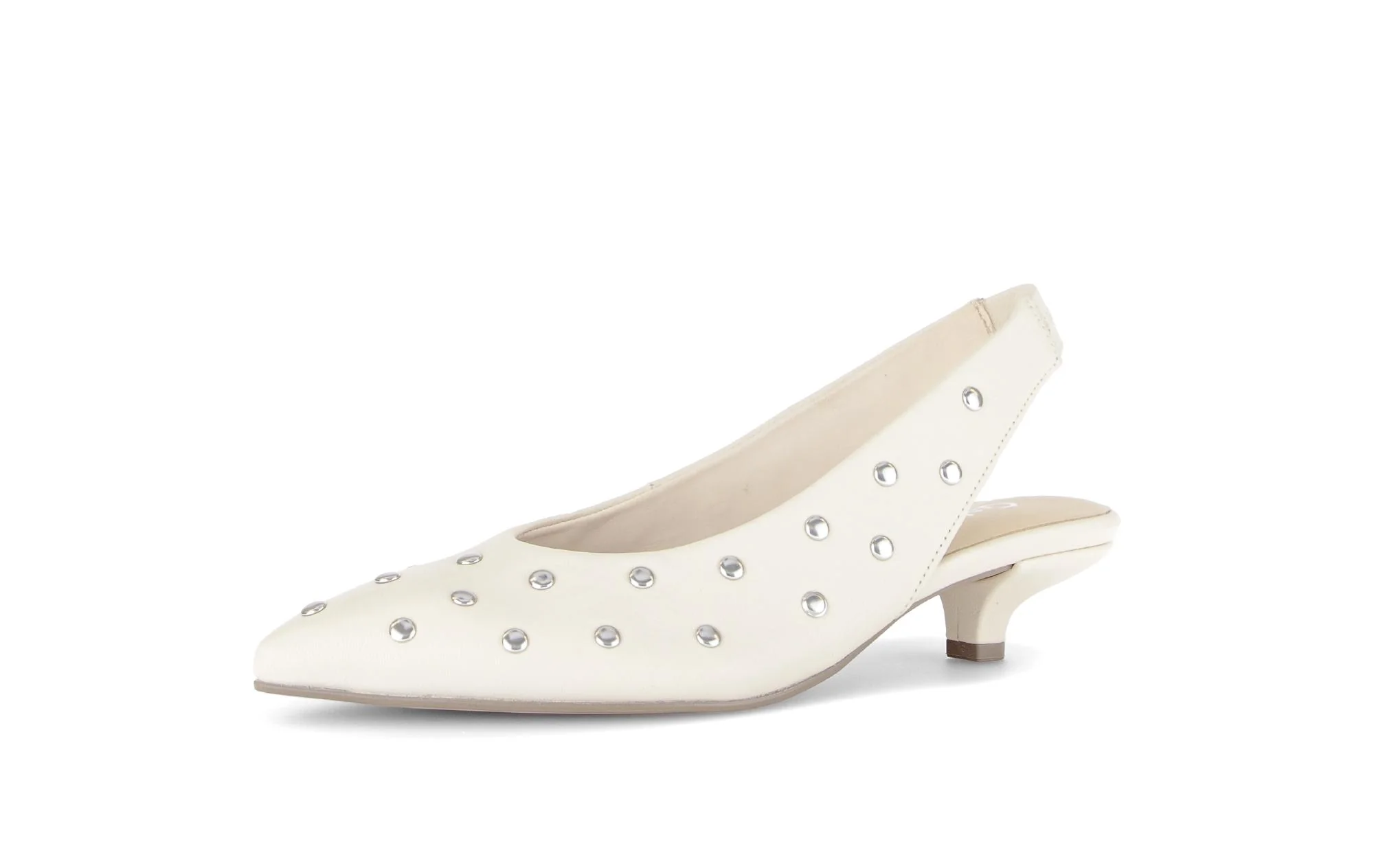 Brides arrière crème en cuir - Image 6