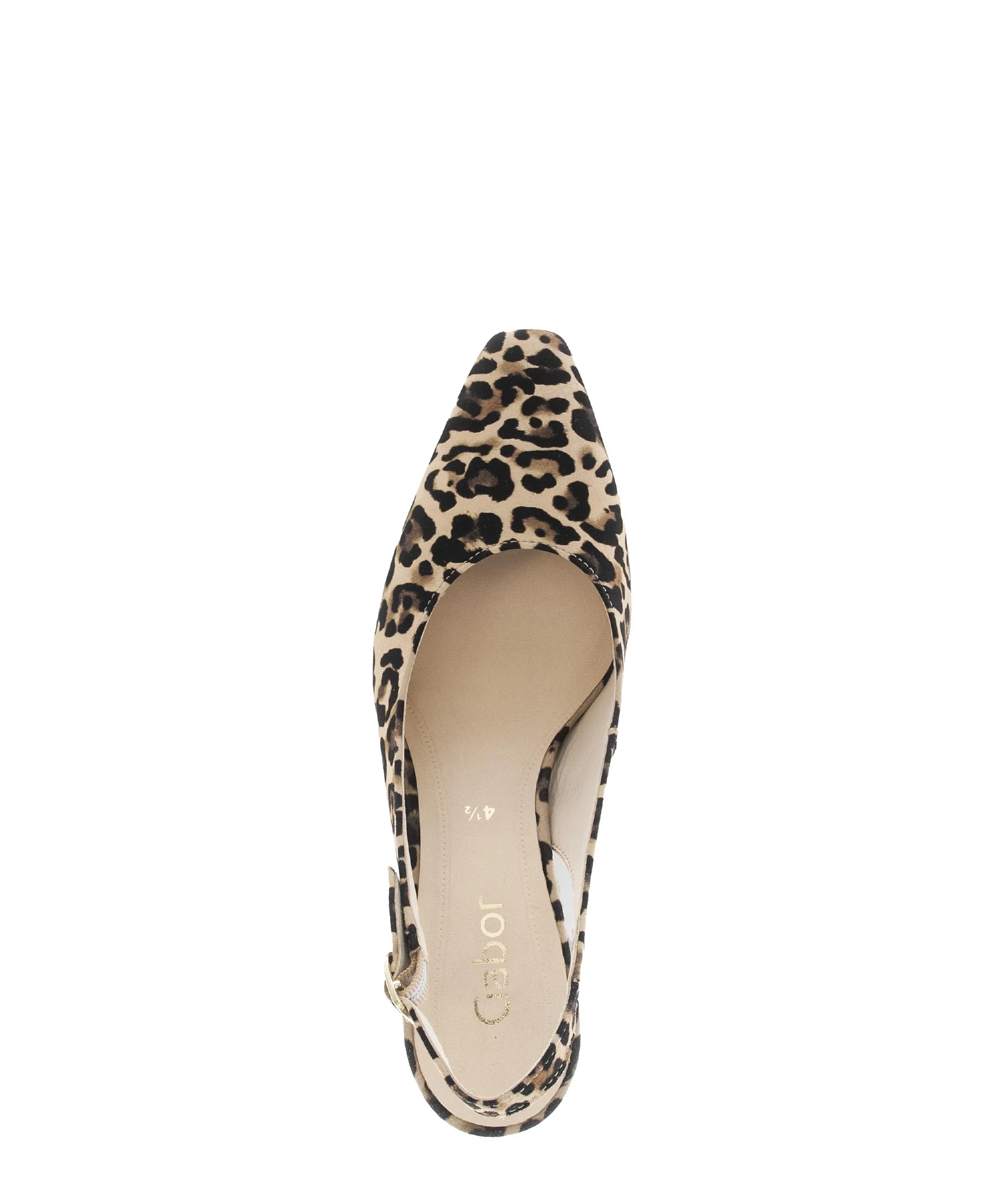 Escarpins brides arrière léopard en nubuck - Image 3