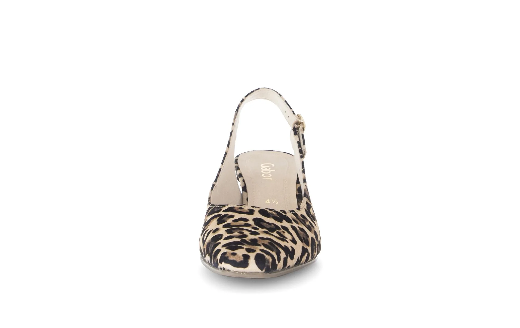 Escarpins brides arrière léopard en nubuck - Image 5