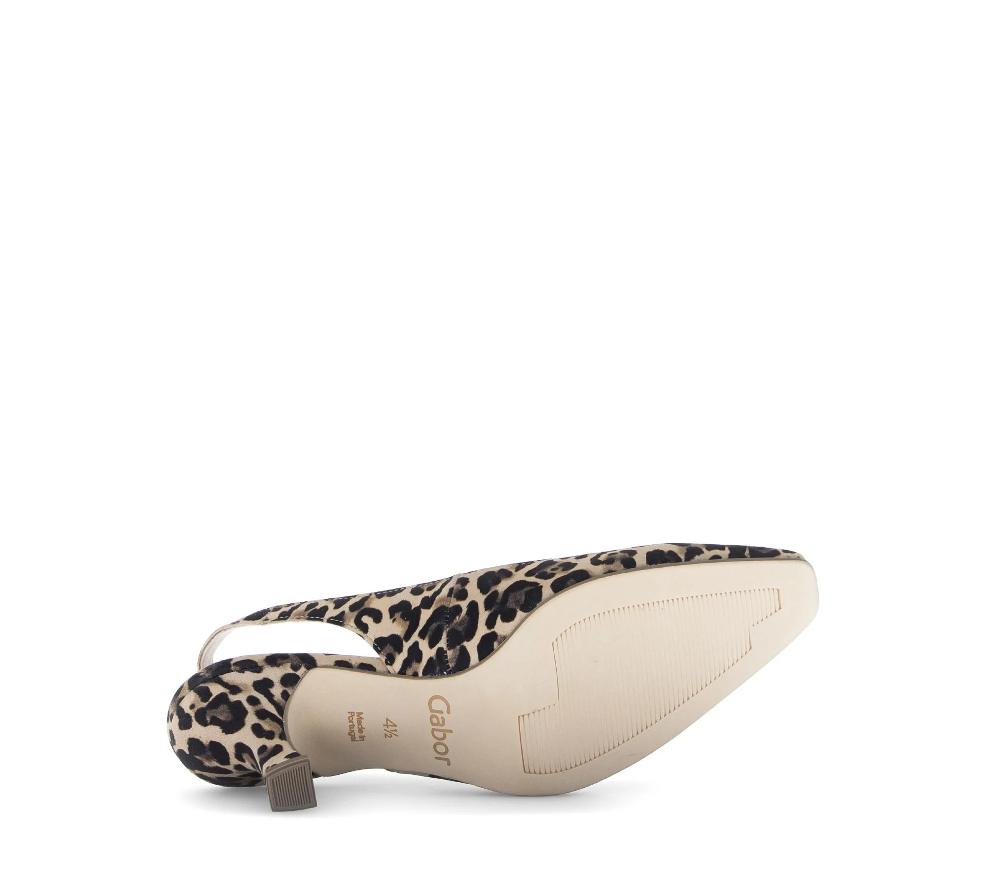 Escarpins brides arrière léopard en nubuck - Image 7