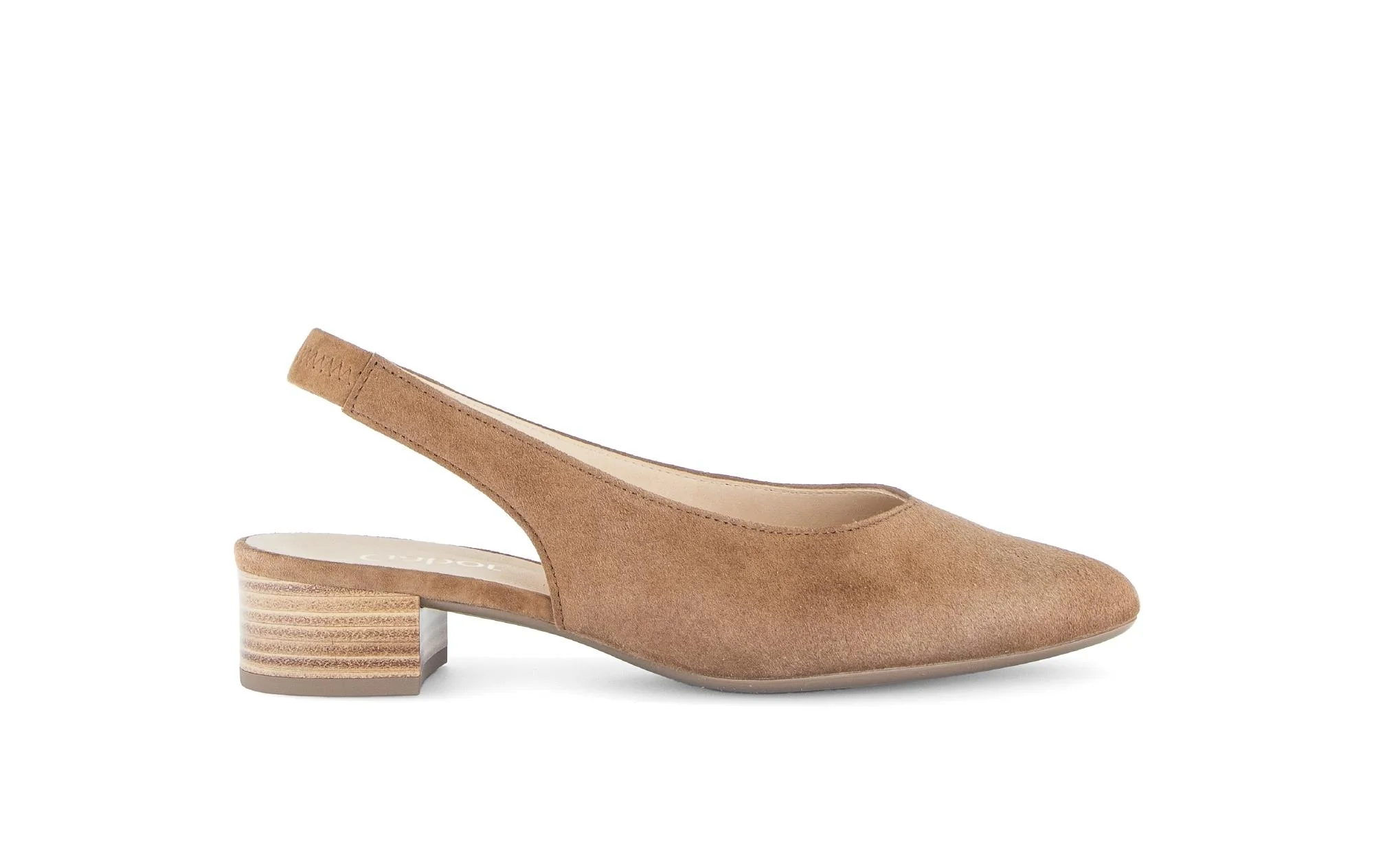 Escarpins Brides arrière marron en Nubuck