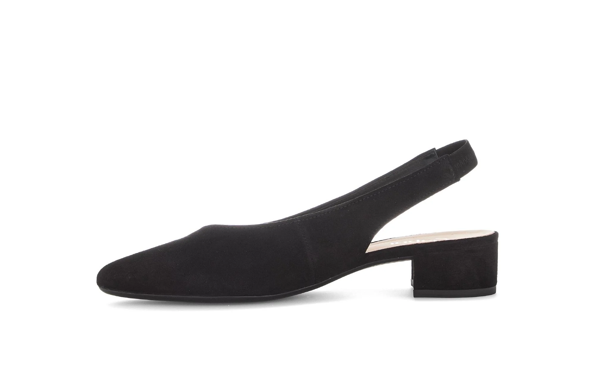 Escarpins Brides arrière noires en Nubuck - Image 2