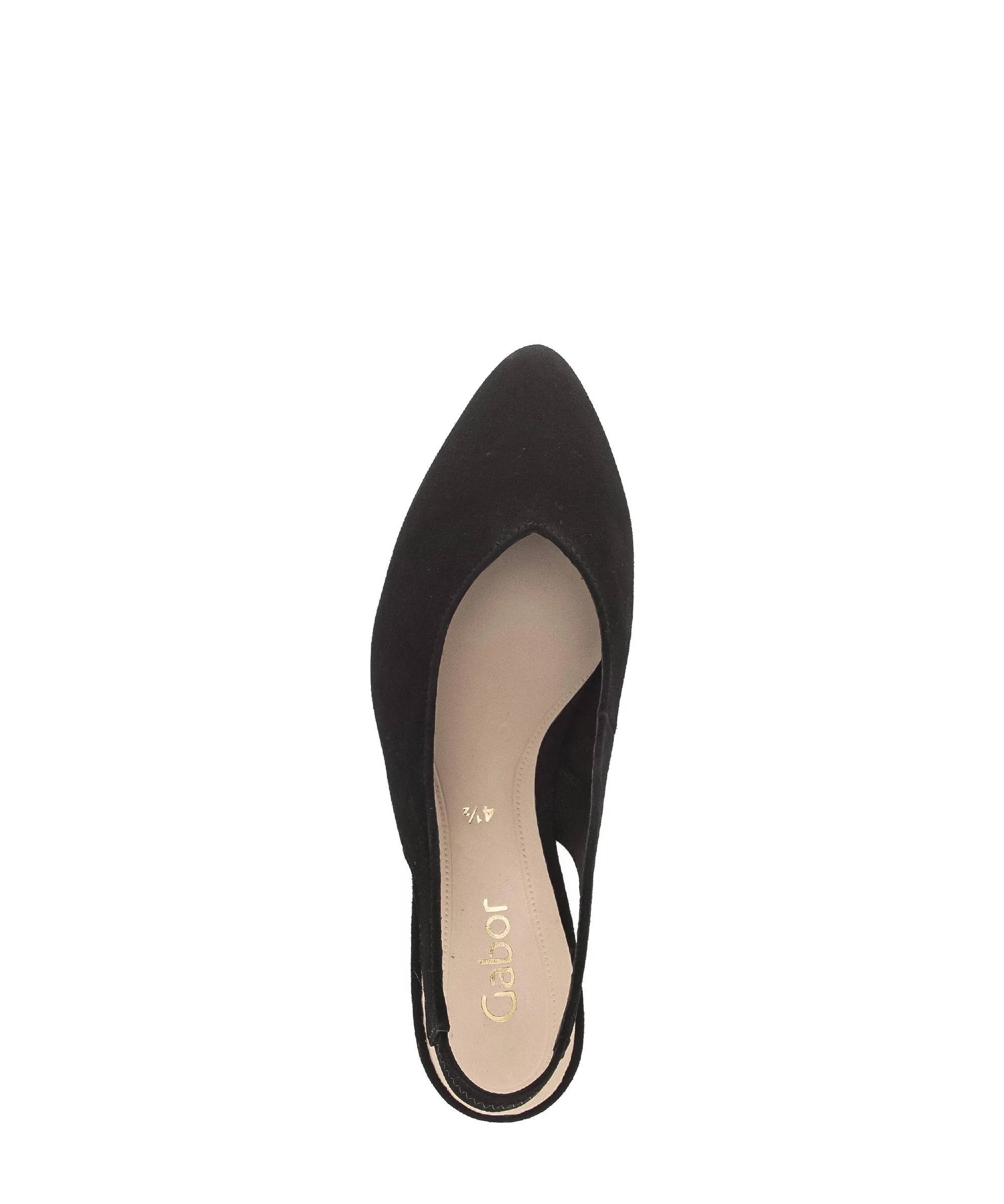 Escarpins Brides arrière noires en Nubuck - Image 3