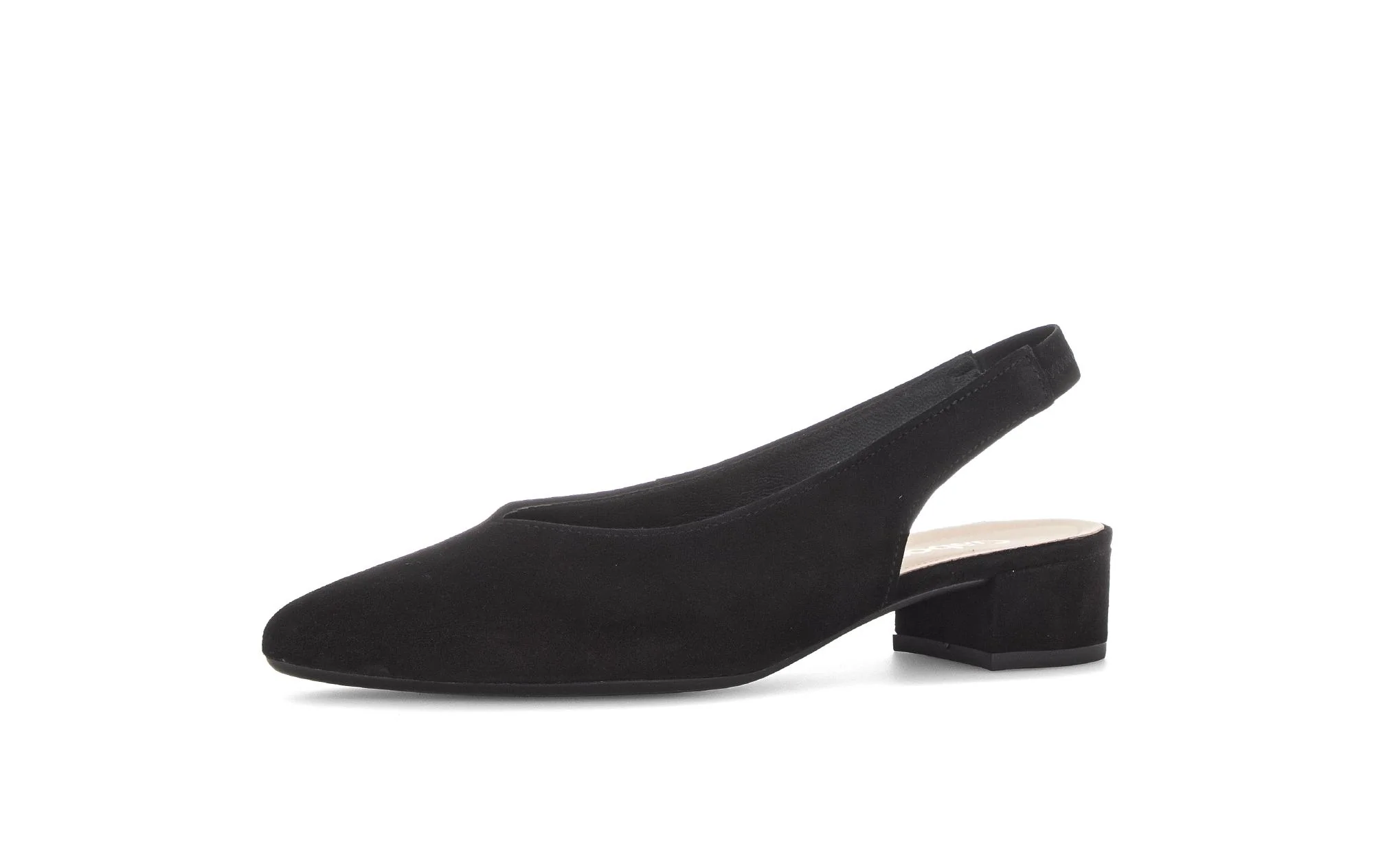 Escarpins Brides arrière noires en Nubuck - Image 6