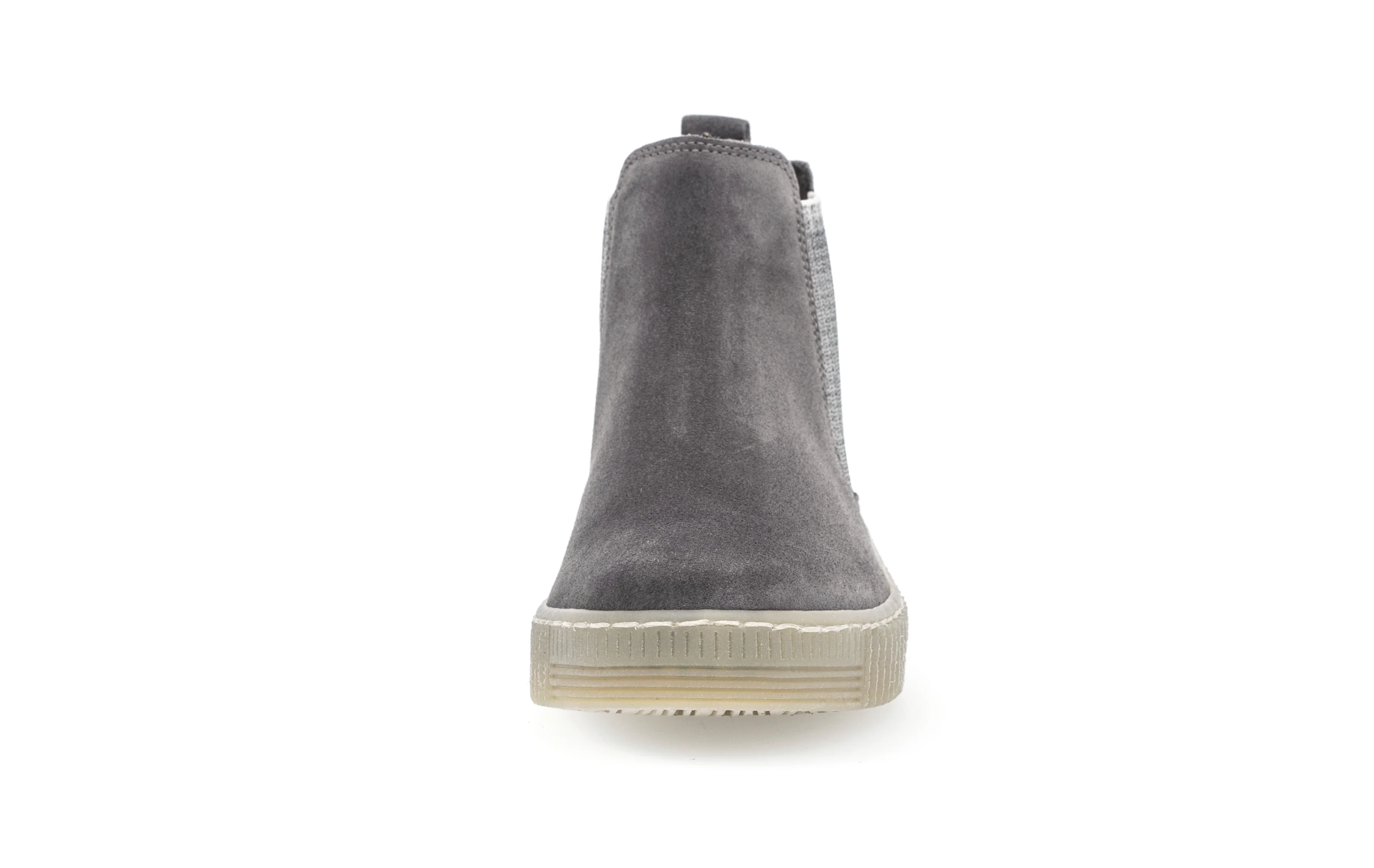 Chelsea Boots grises en velours - Image 4