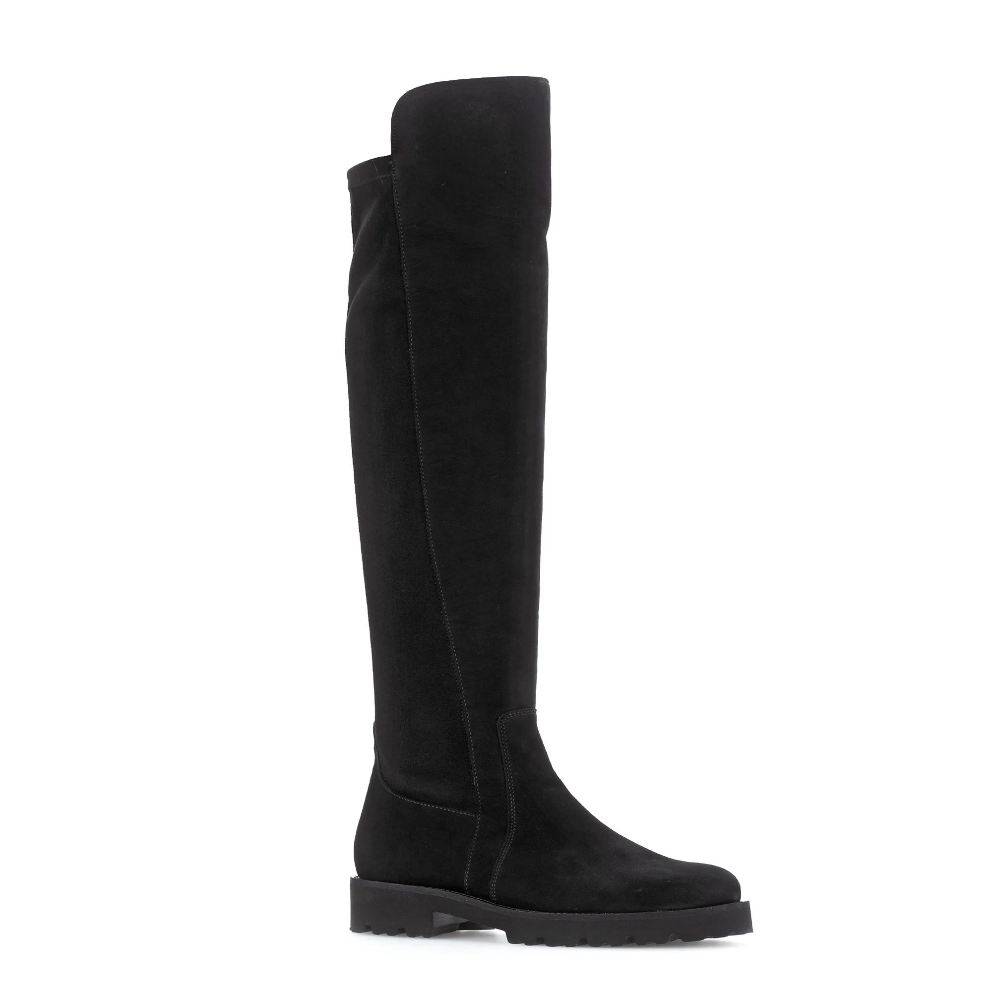 Cuissardes noires en cuir nubuk - Image 3