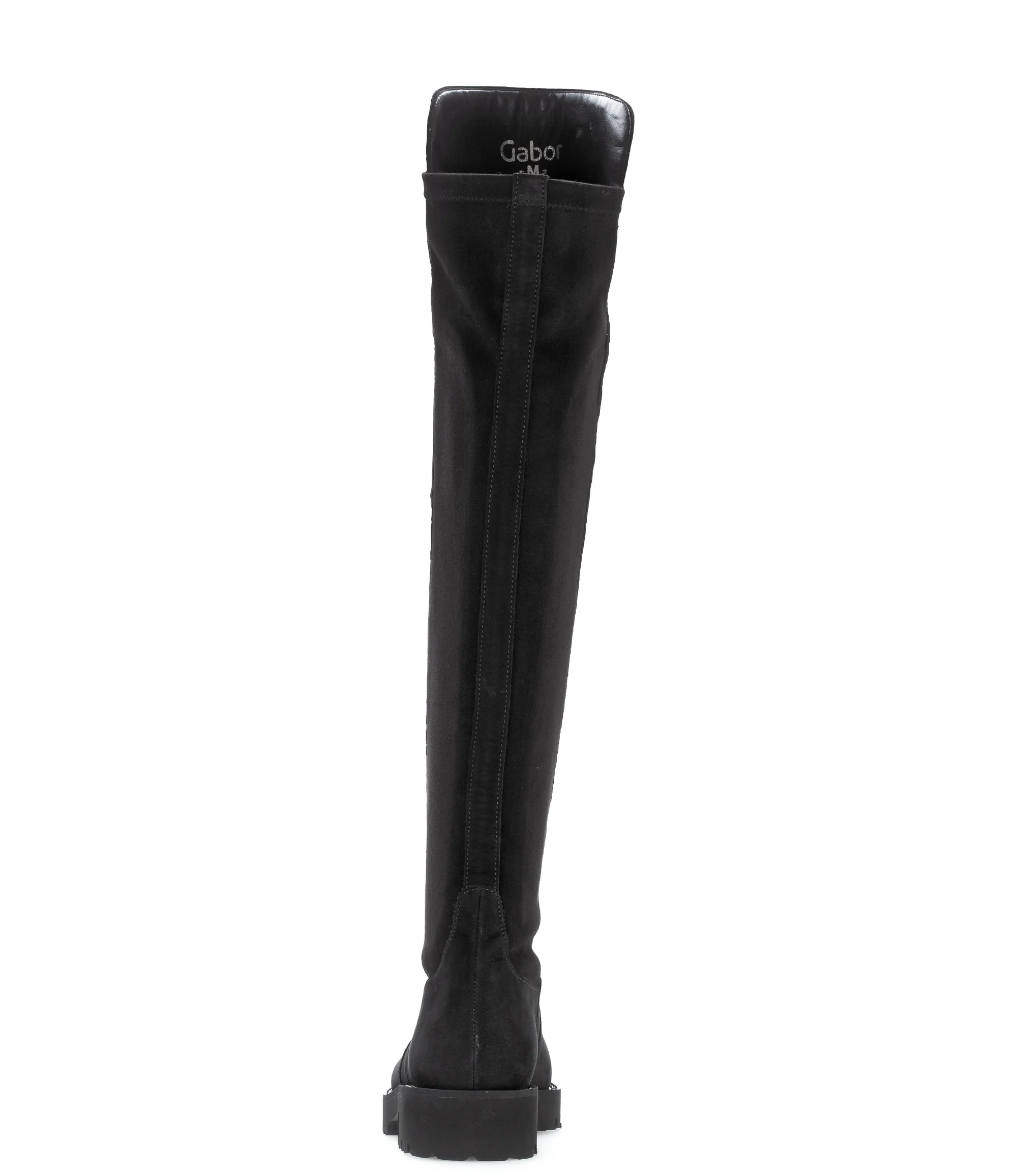 Cuissardes noires en cuir nubuk - Image 5