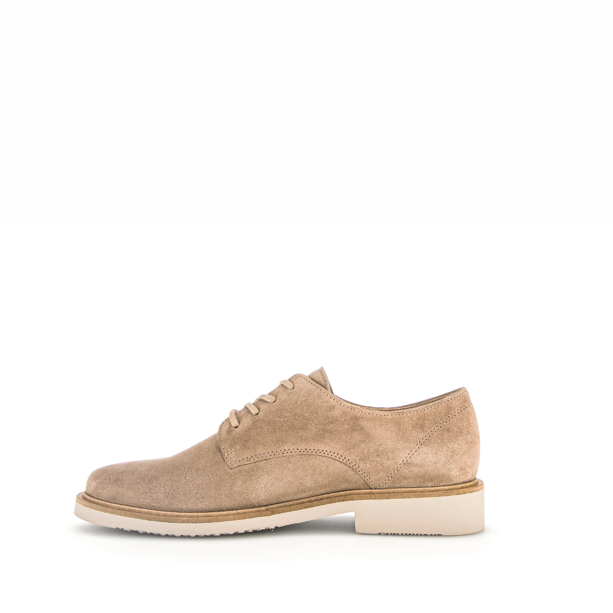 Derbies beiges en velours - Image 2