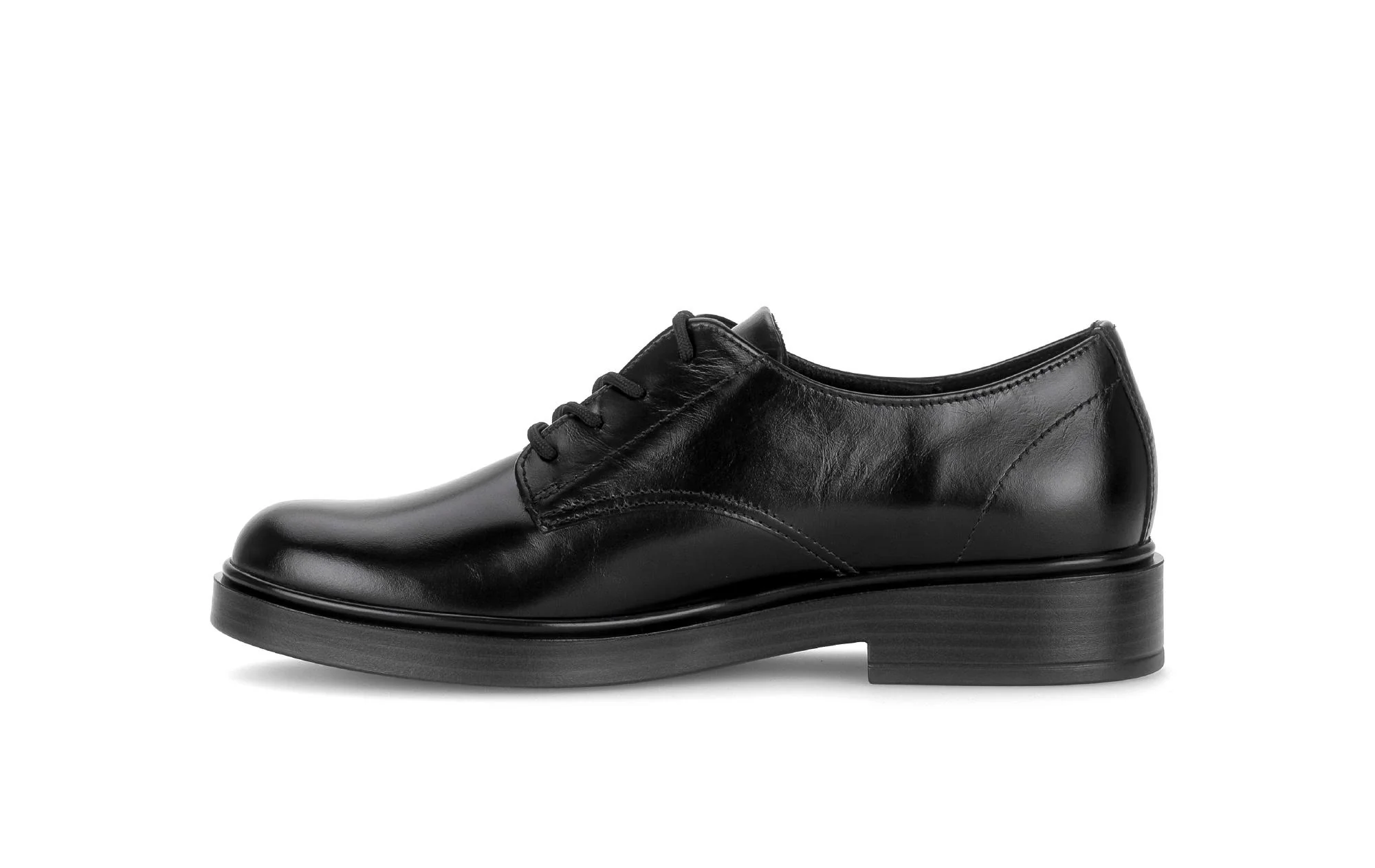 Derbies noires en cuir lisse - Image 2