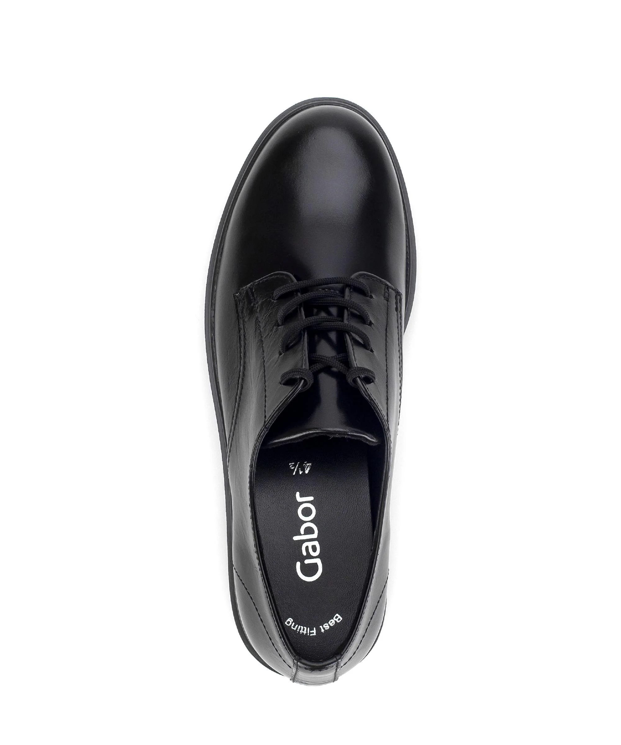 Derbies noires en cuir lisse - Image 3