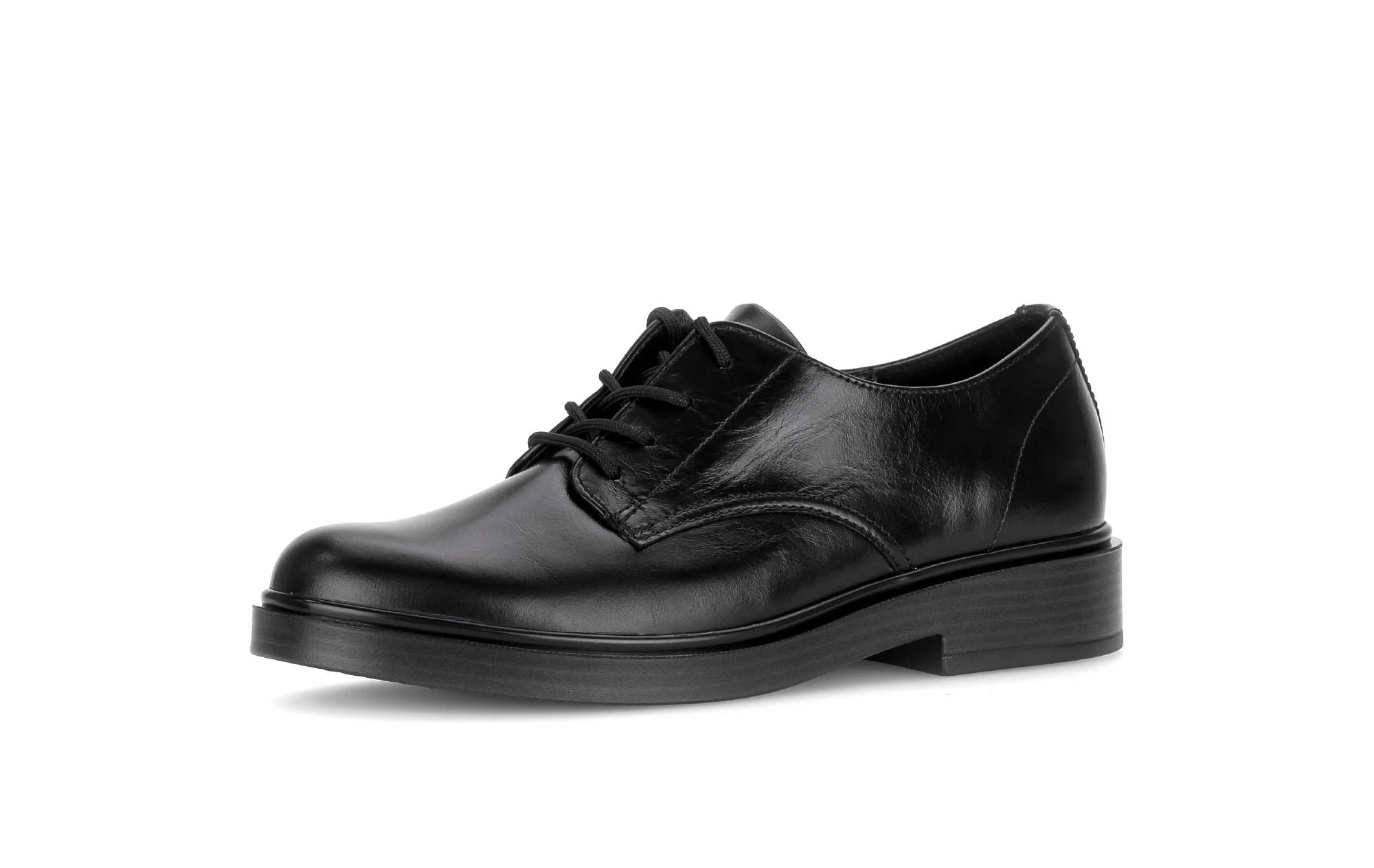 Derbies noires en cuir lisse - Image 6