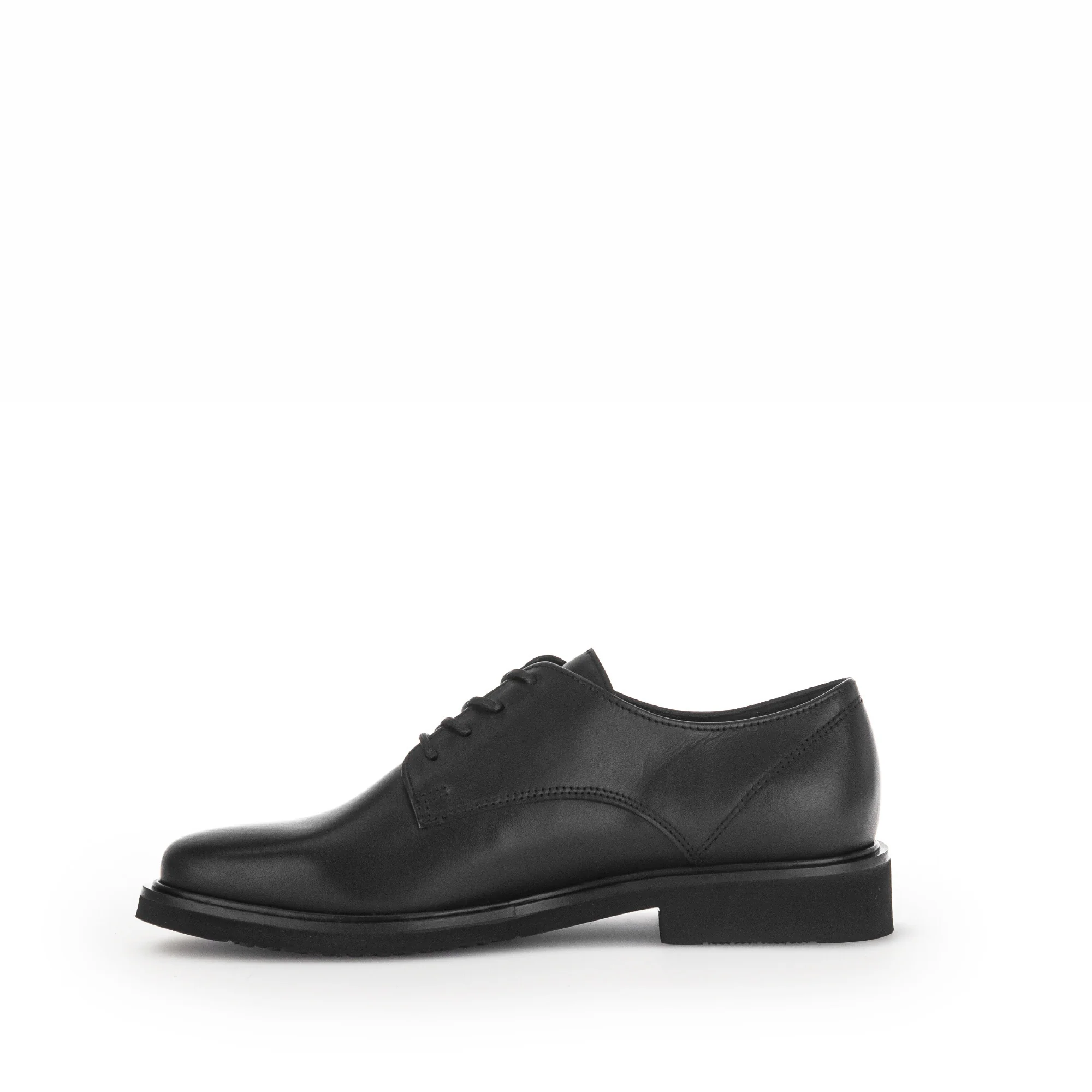 Derbies noirs en cuir lisse - Image 2