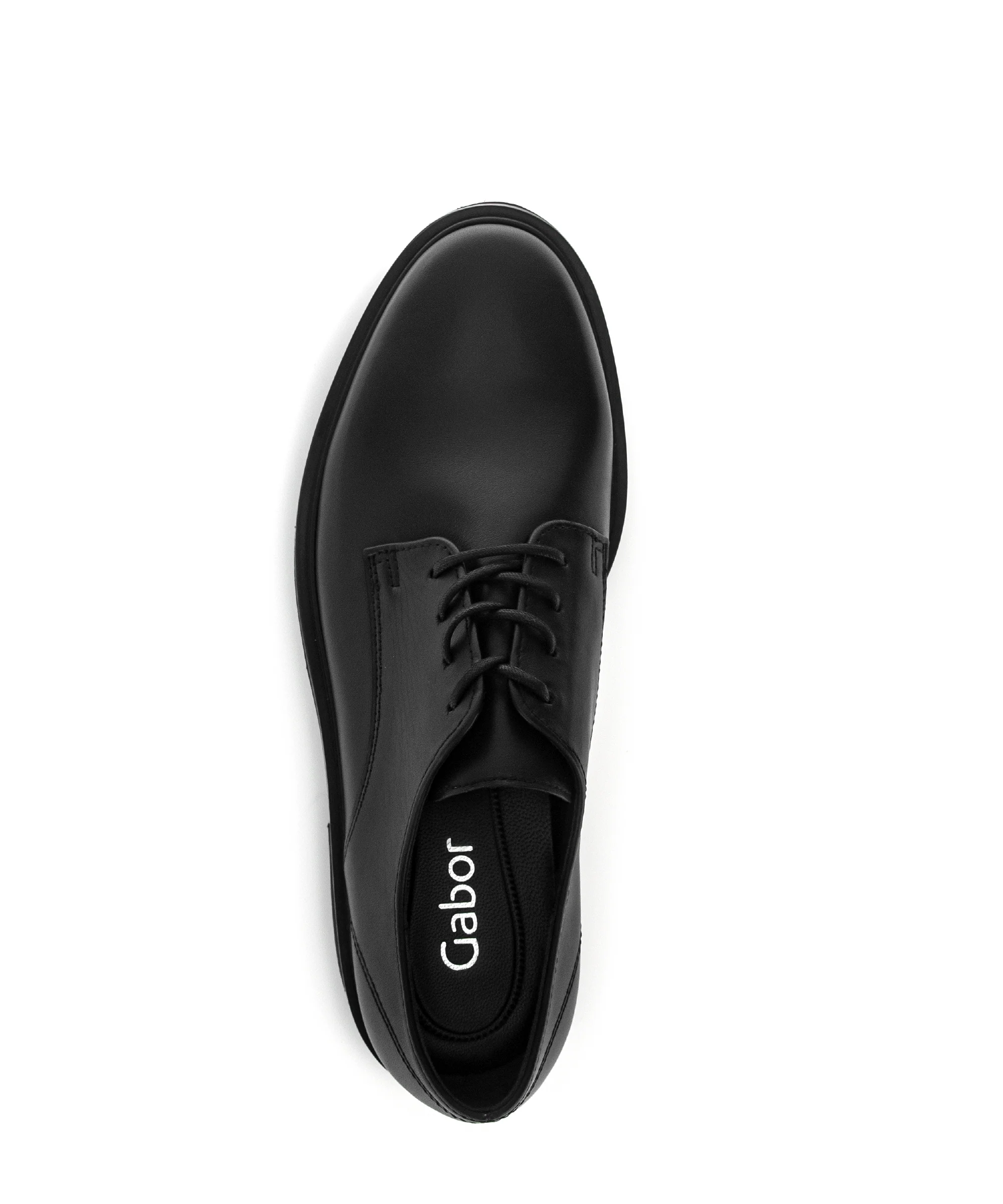 Derbies noirs en cuir lisse - Image 4