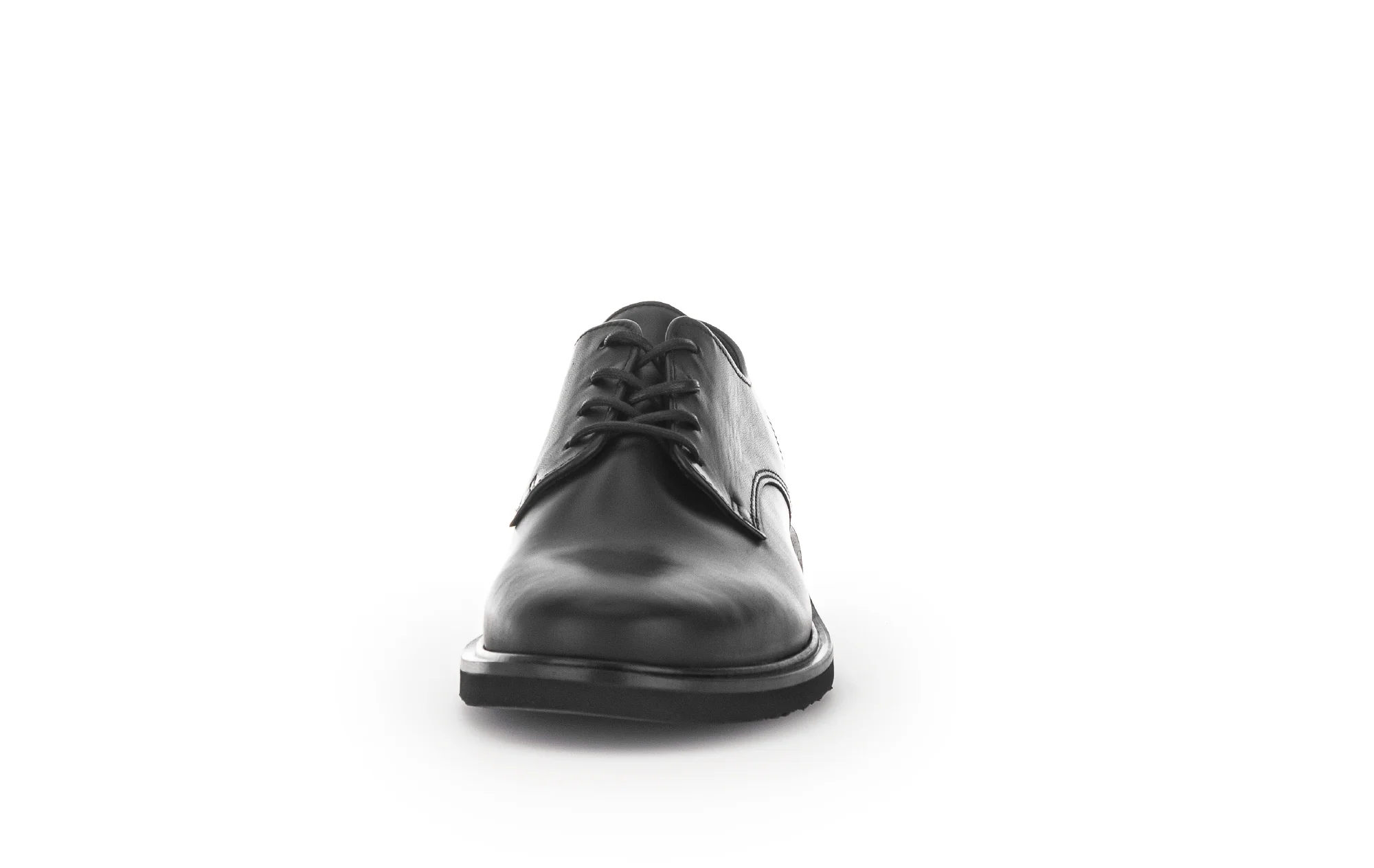 Derbies noirs en cuir lisse - Image 5
