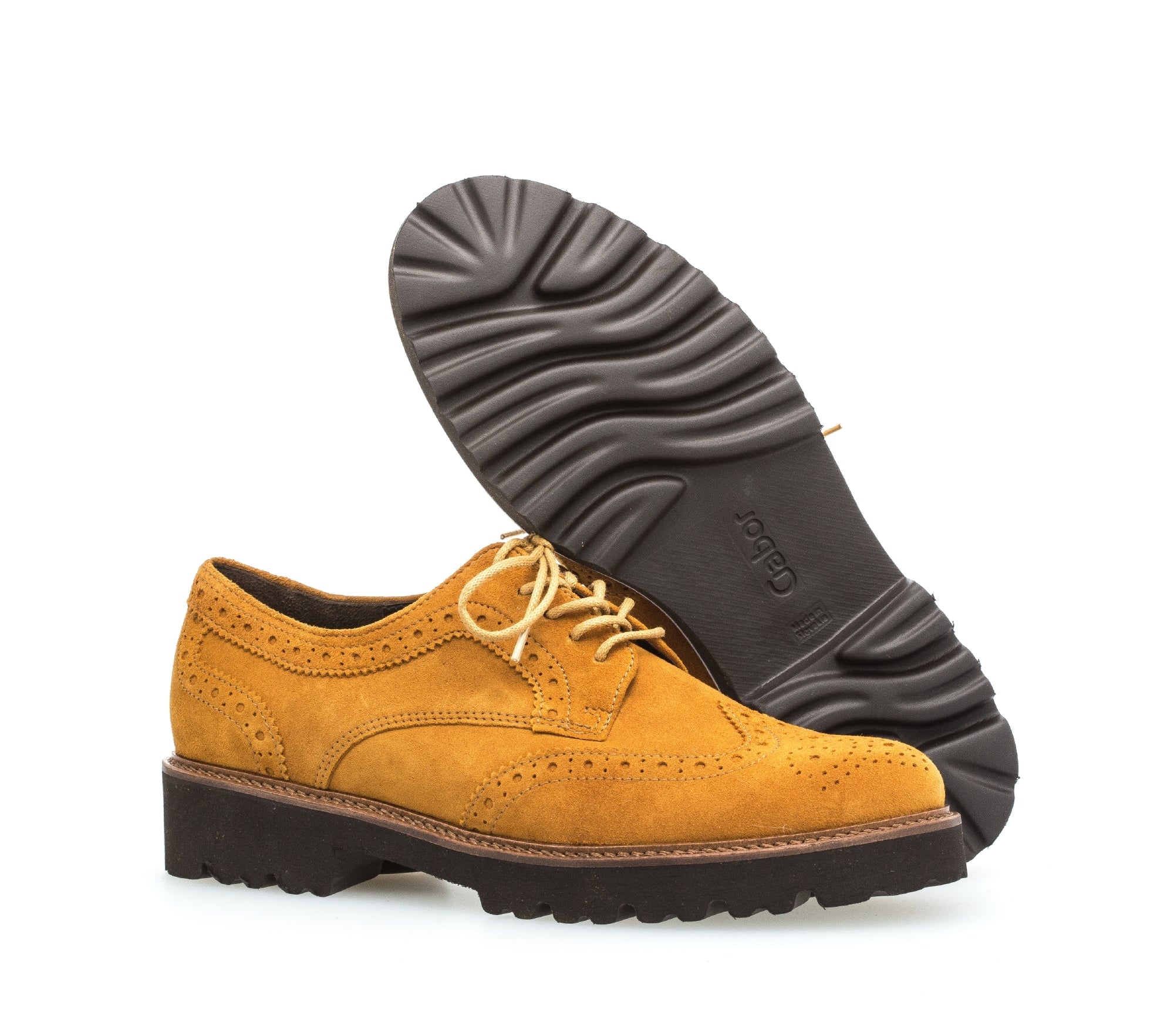 Derbies ville cognac en velours - Image 4