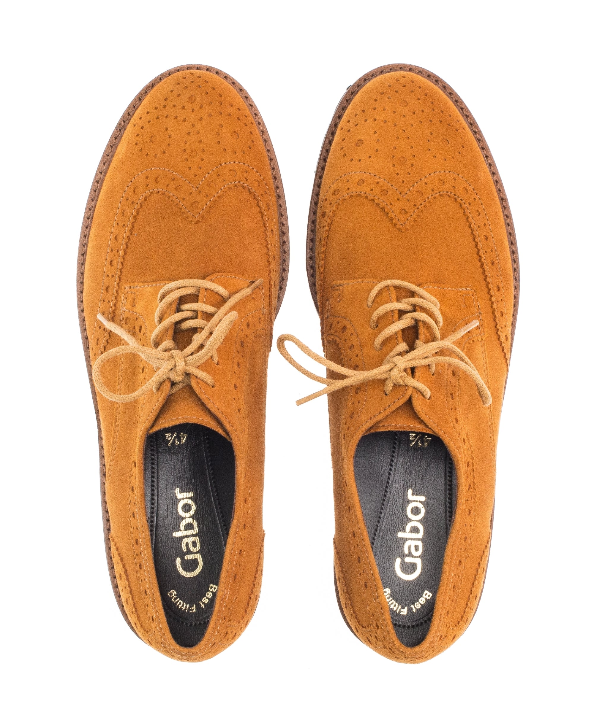 Derbies ville cognac en velours - Image 5