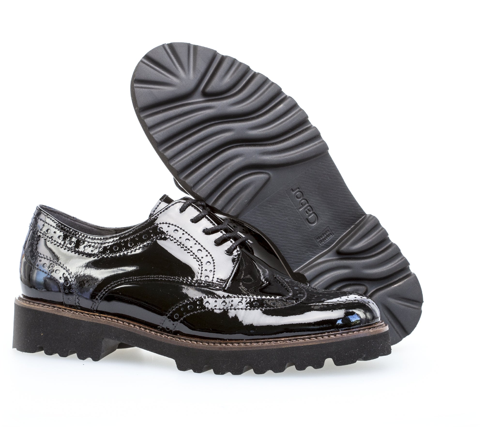 Derbies noires en cuir vernis - Image 8