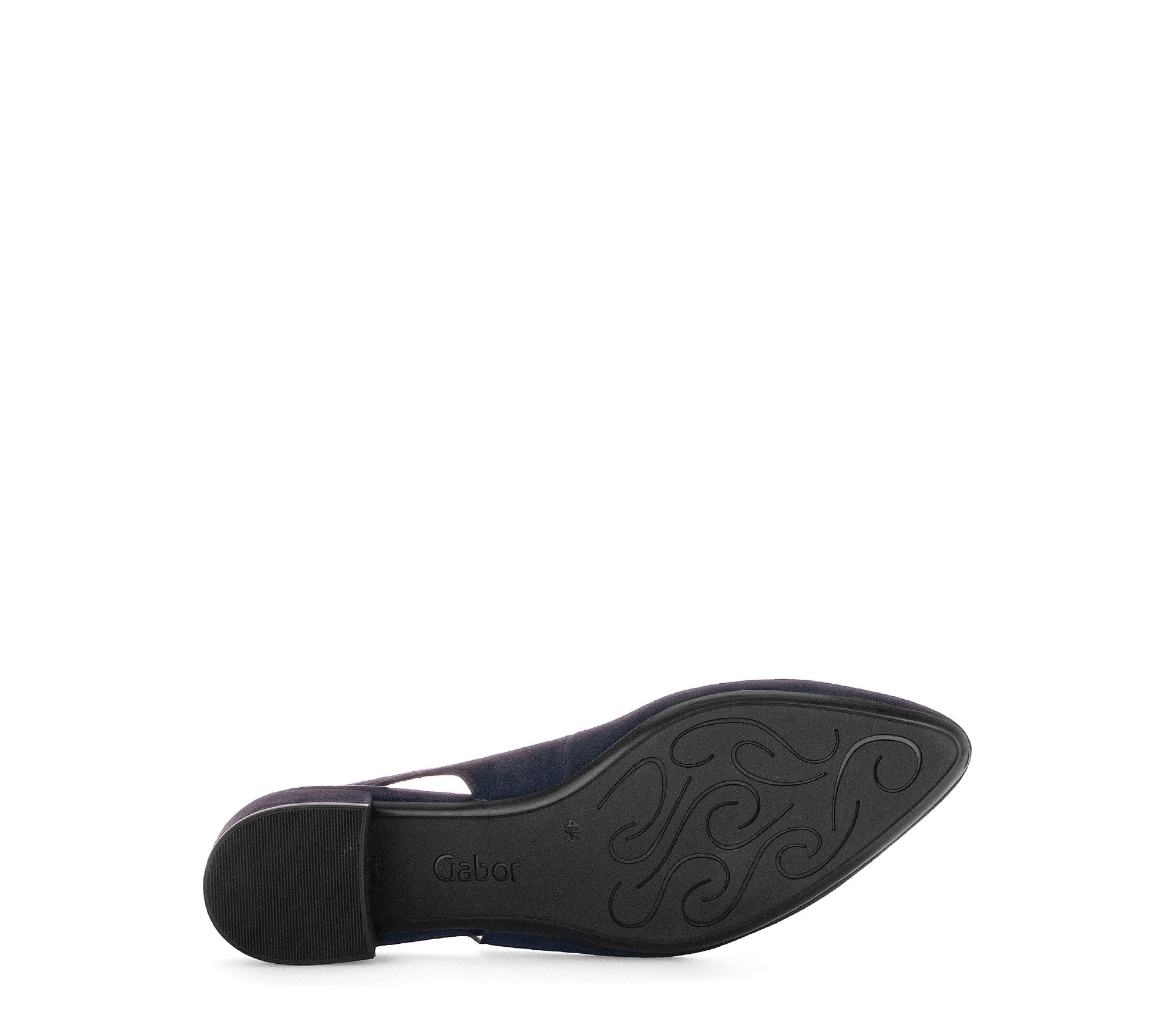 Escarpins à bride arrière bleu marine en Nubuck - Image 7