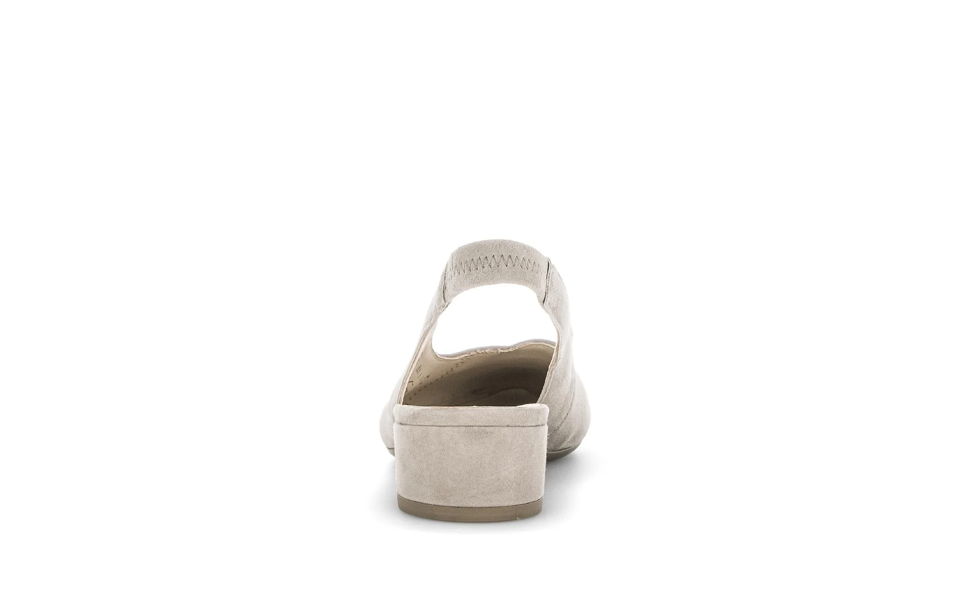 Escarpins à bride arrière beiges en Nubuck - Image 4