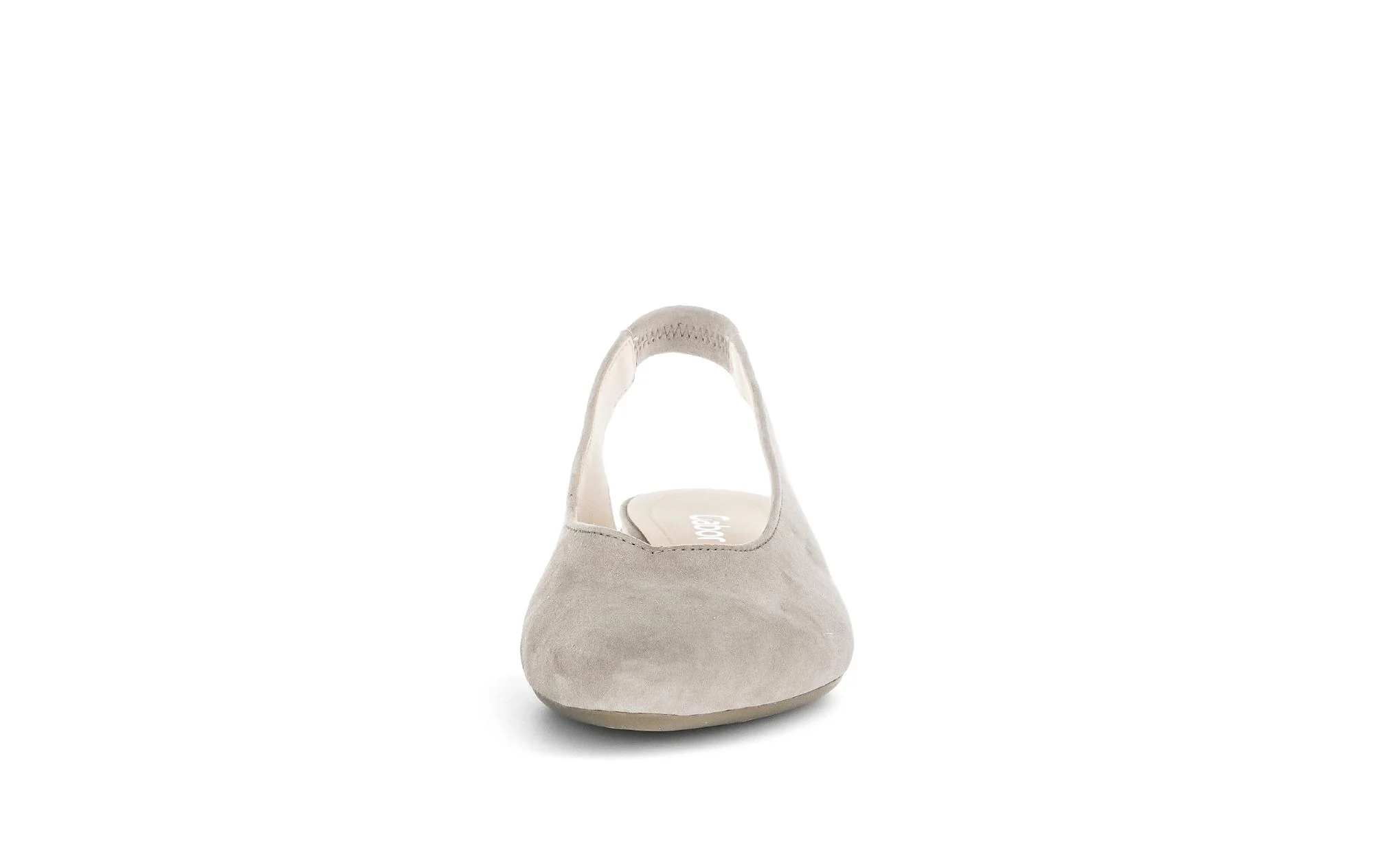 Escarpins à bride arrière beiges en Nubuck - Image 5