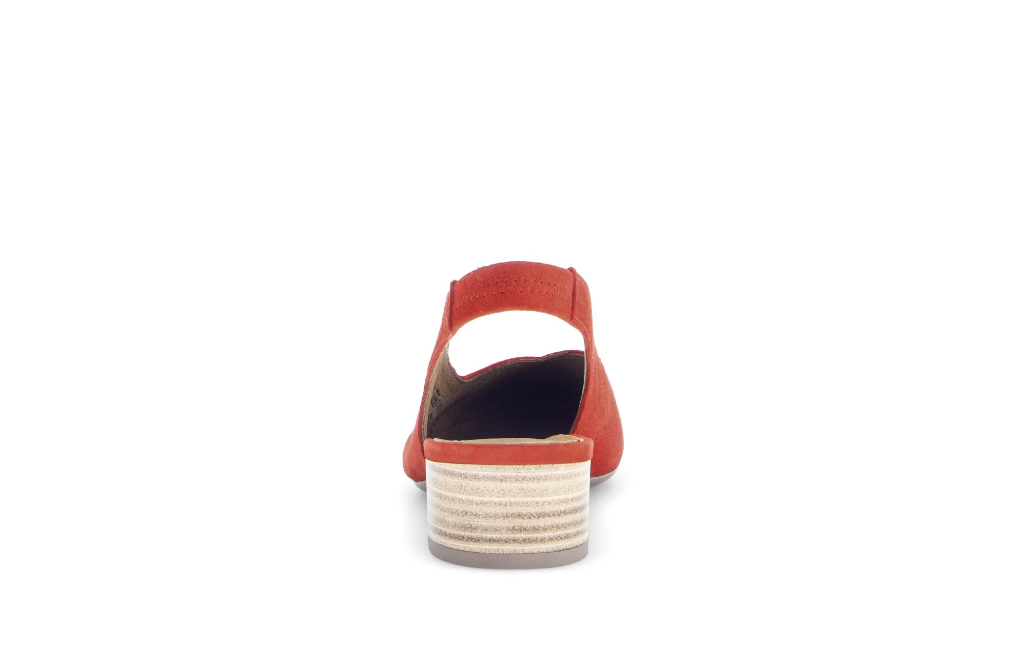 Escarpins à bride arrière rouges en Nubuck - Image 4