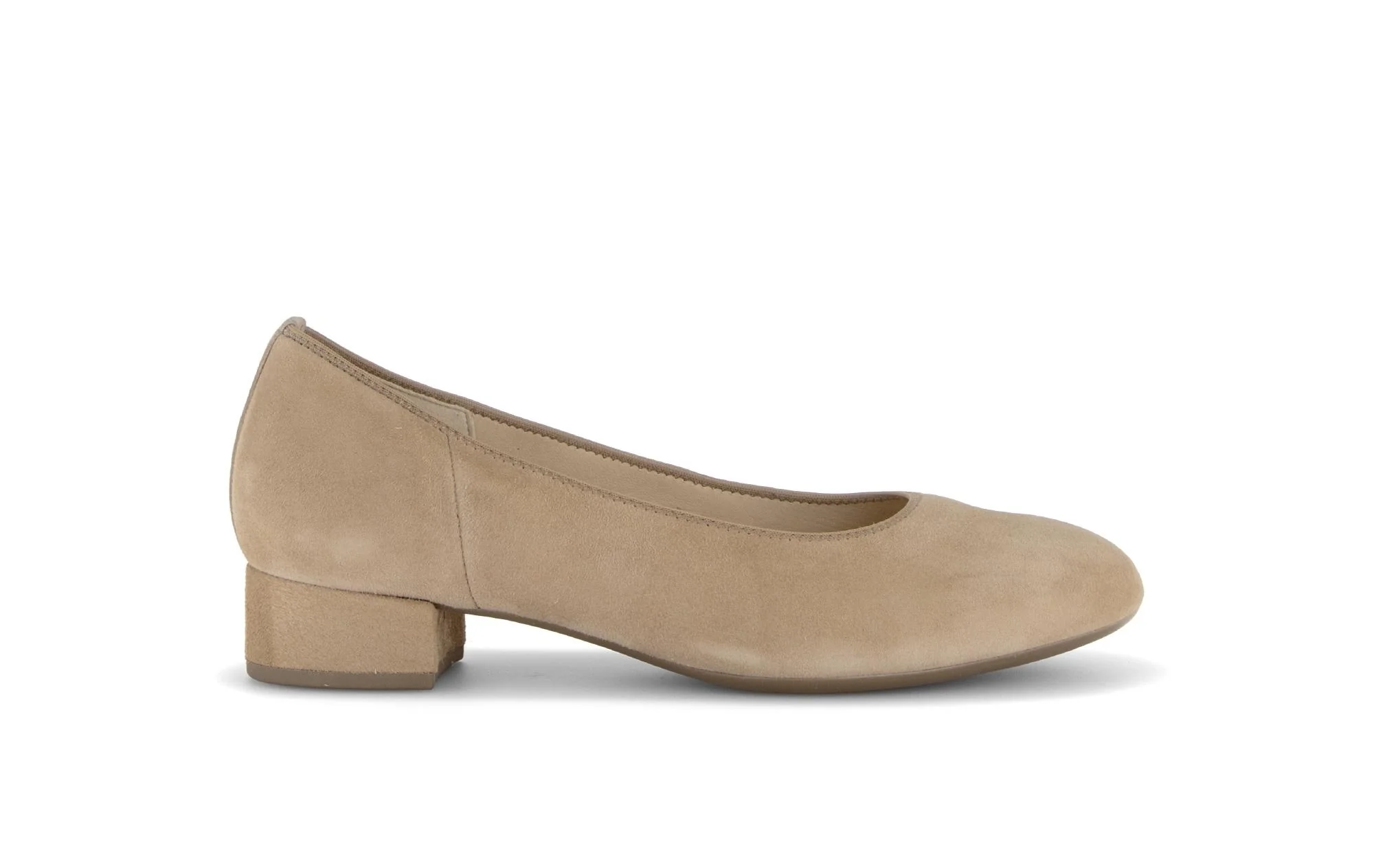 Escarpins beiges en cuir
