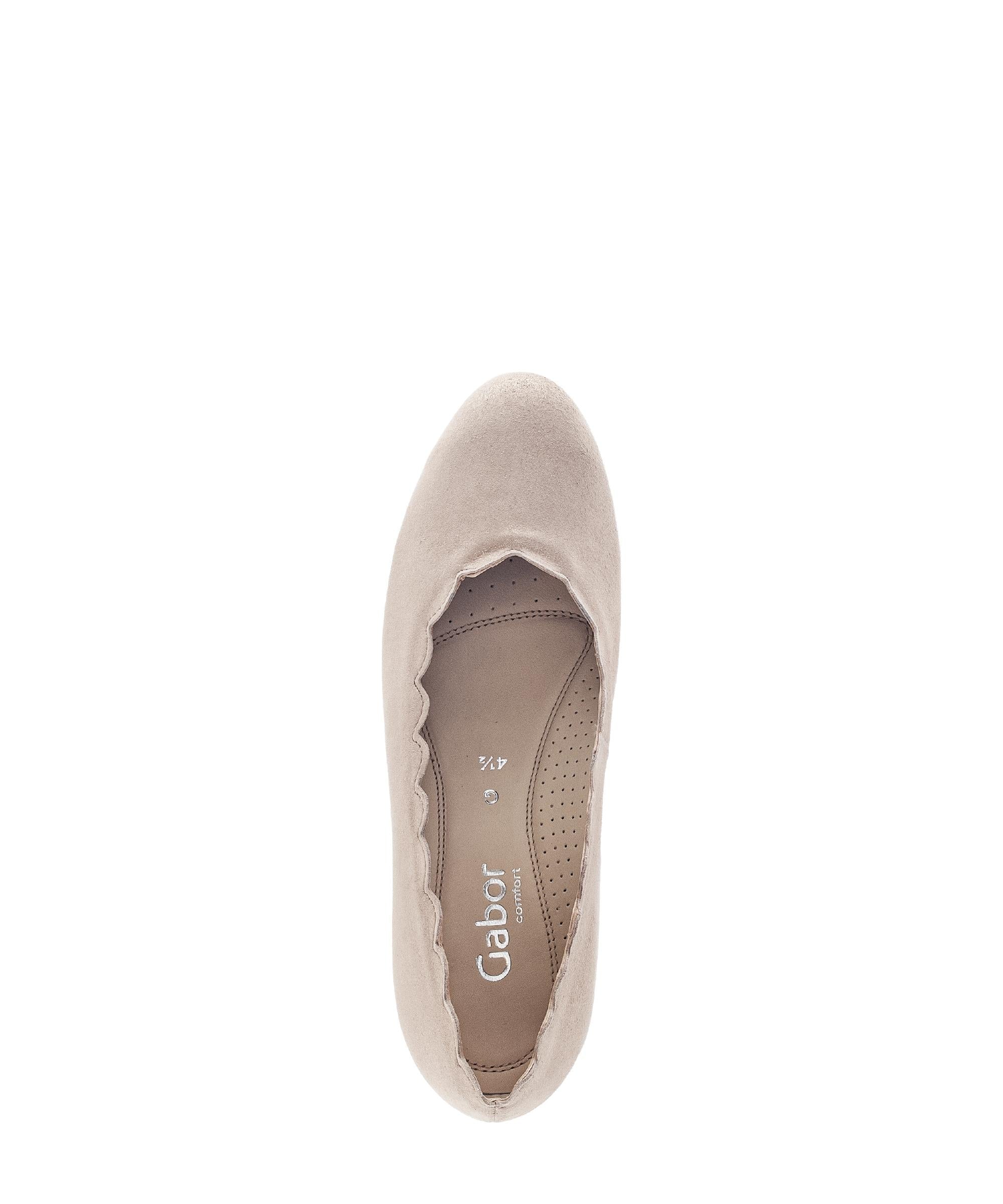 Escarpins beiges en nubuck irisé - Image 3