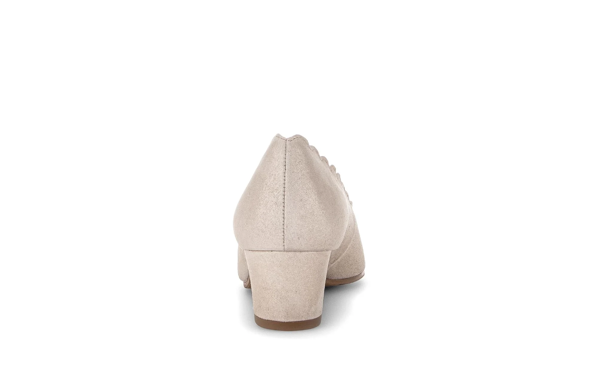 Escarpins beiges en nubuck irisé - Image 4