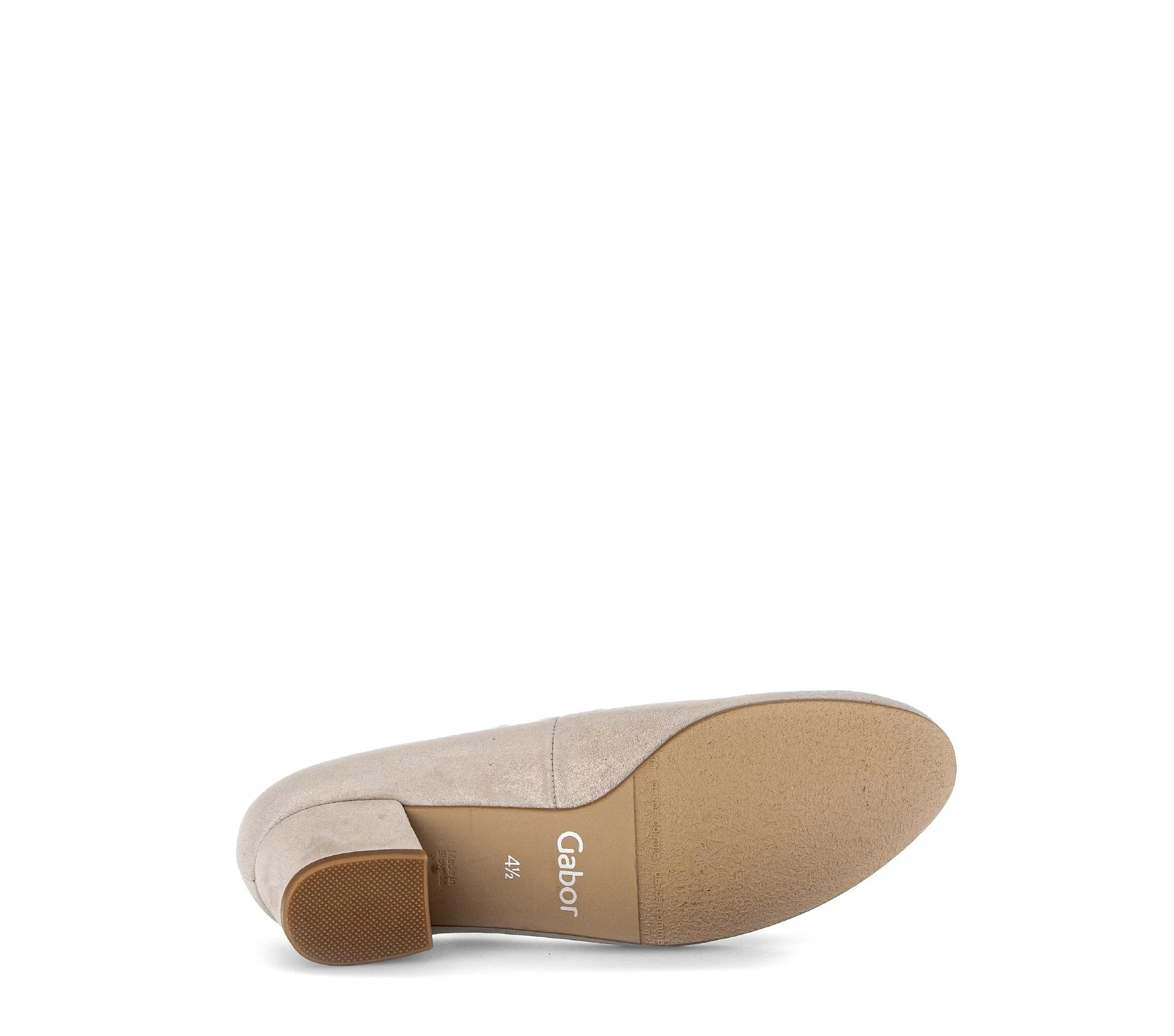 Escarpins beiges en nubuck irisé - Image 7