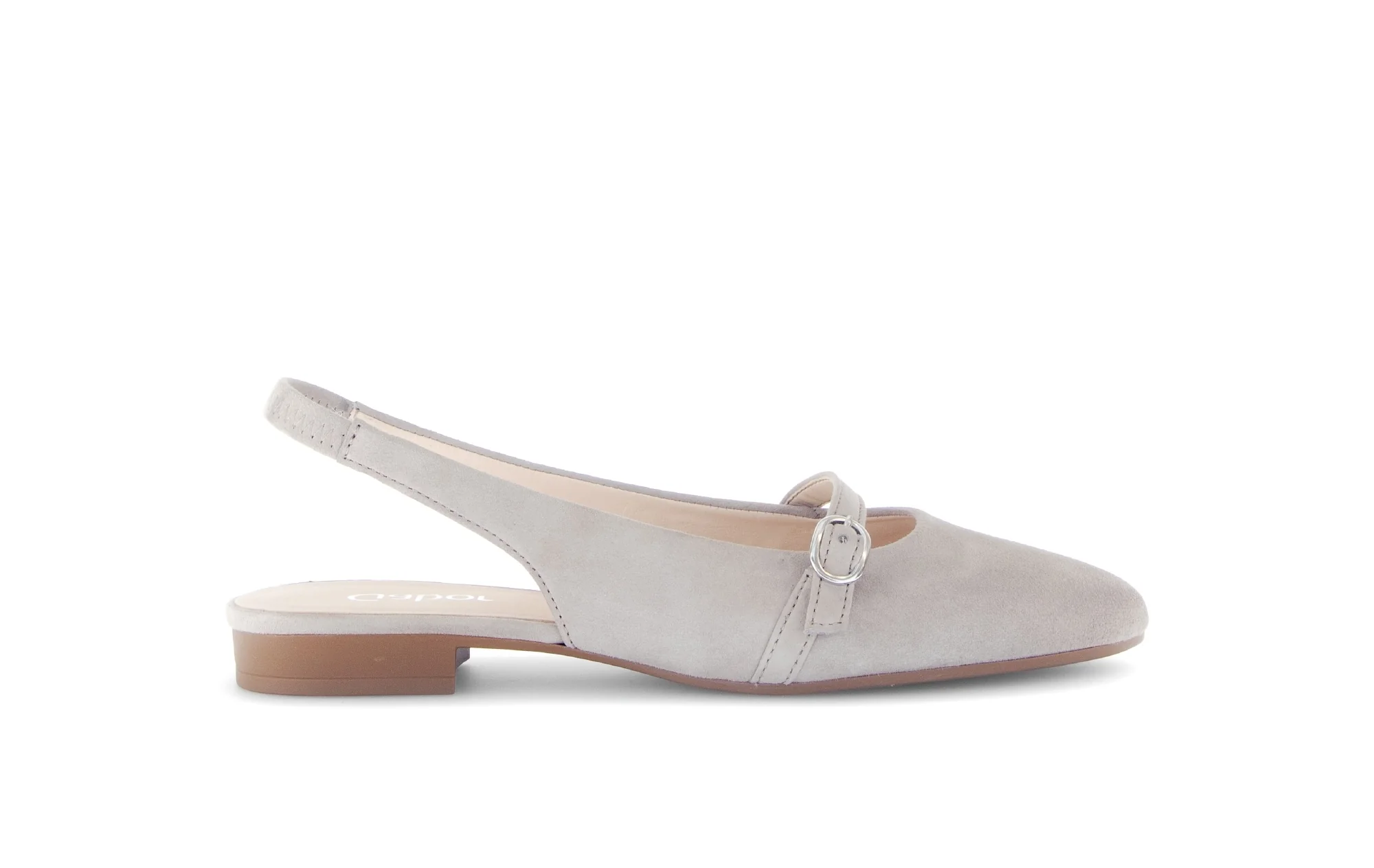 Escarpins beiges en cuir