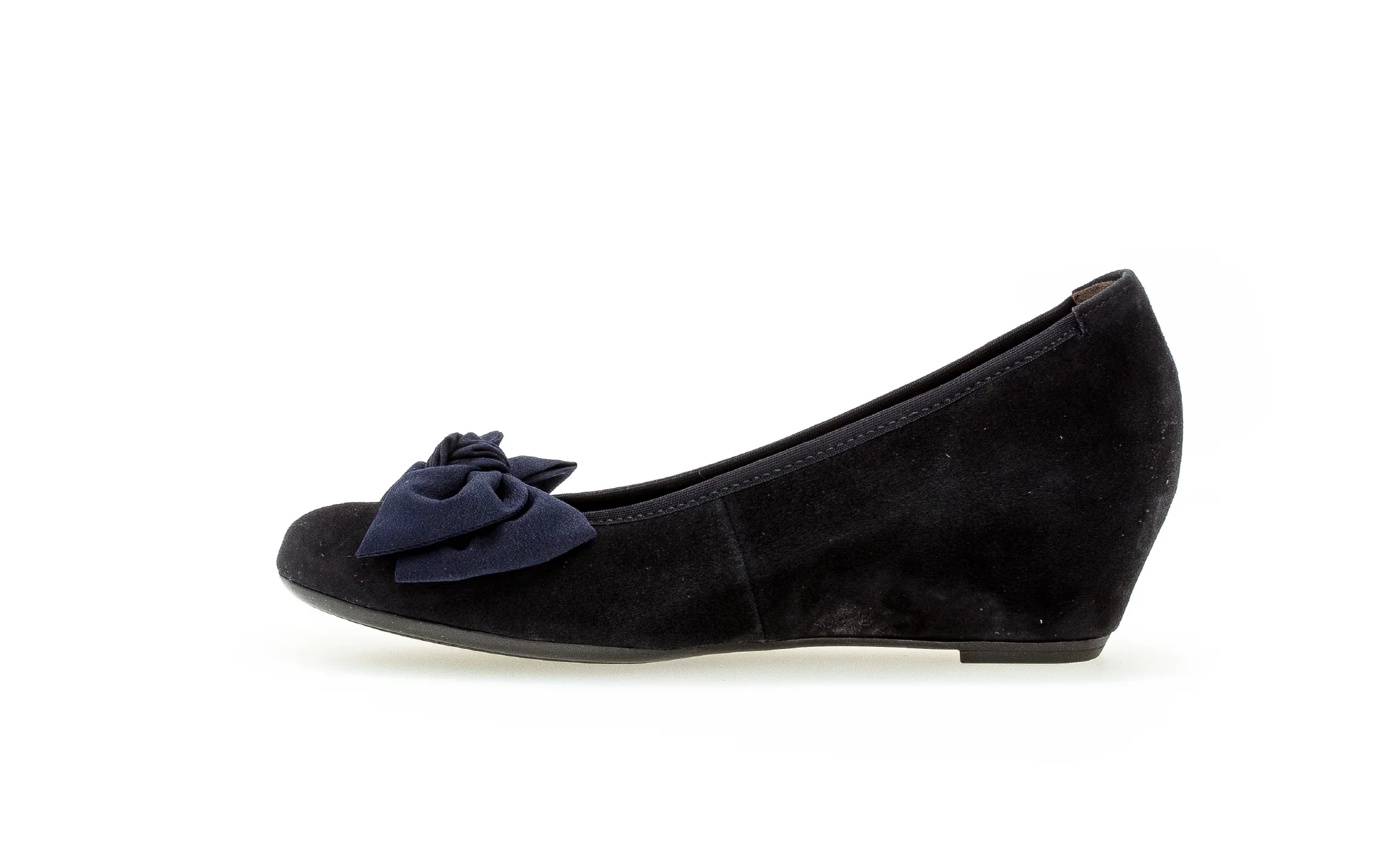Escarpins bleu marine en daim - Image 3