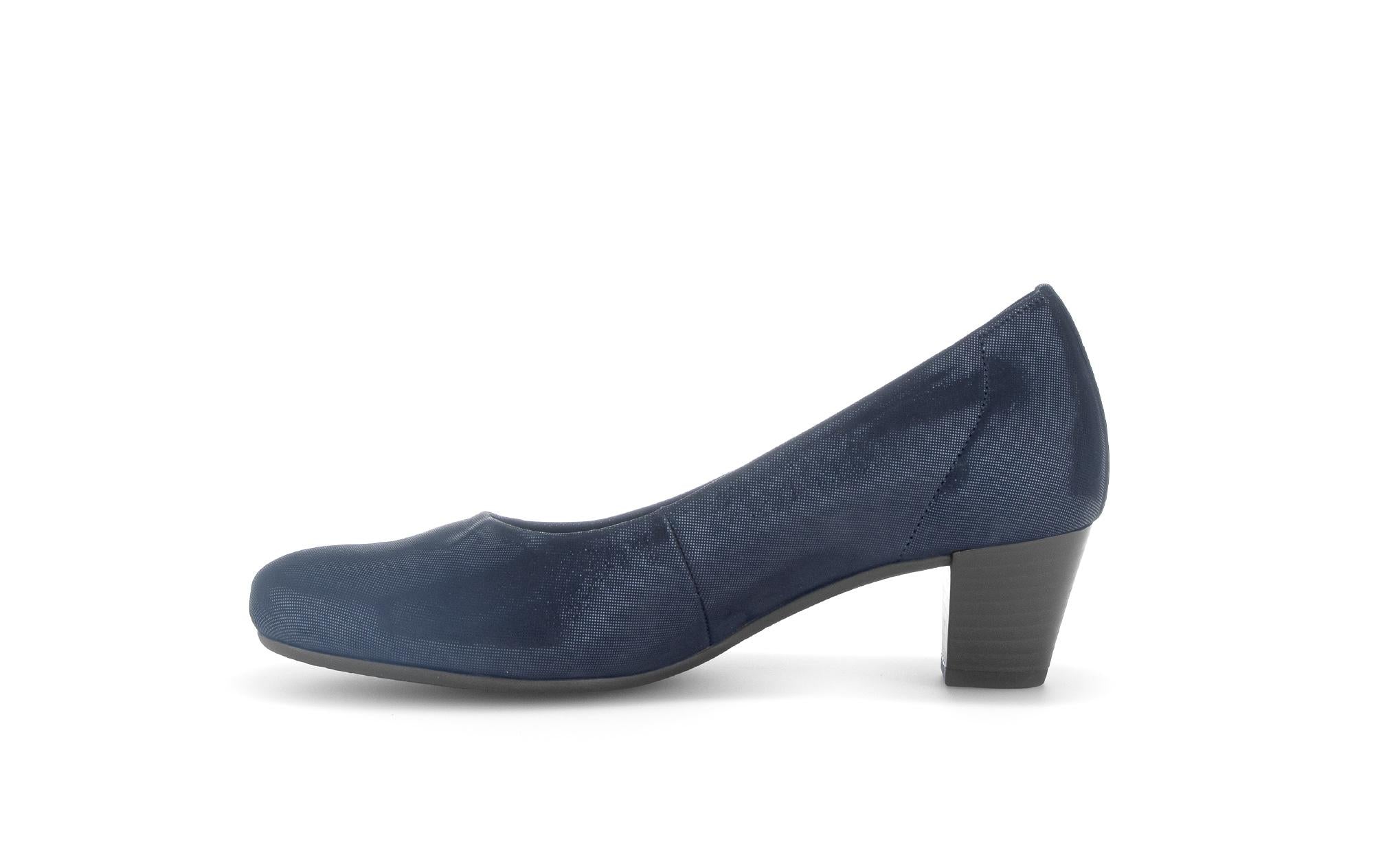 Escarpins bleus en cuir - Image 2