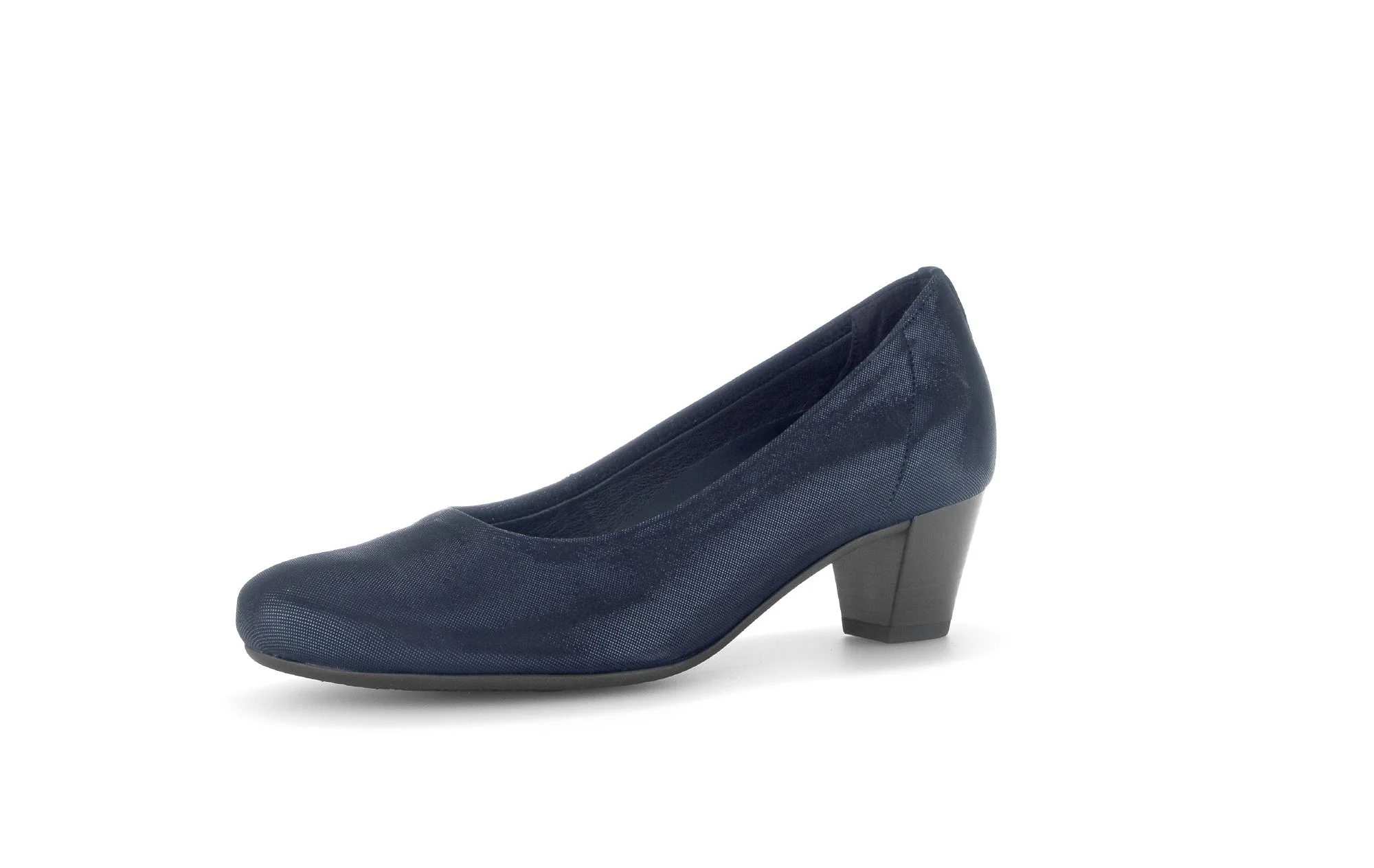 Escarpins bleus en cuir - Image 6