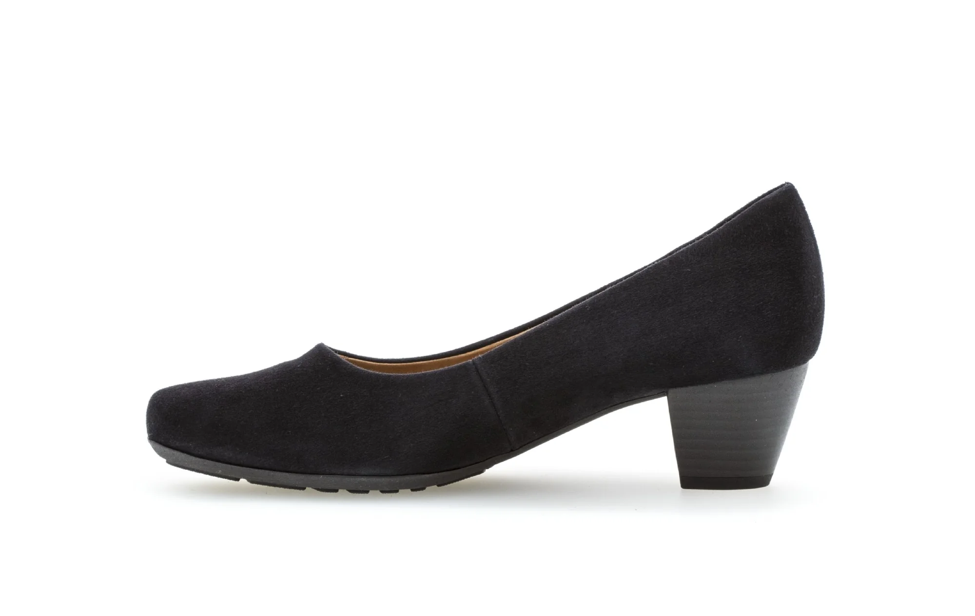 Escarpins marine en cuir - Image 3