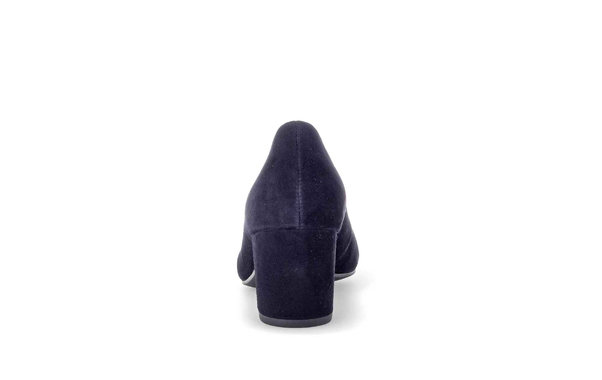 Escarpins marine en cuir velours - Image 6