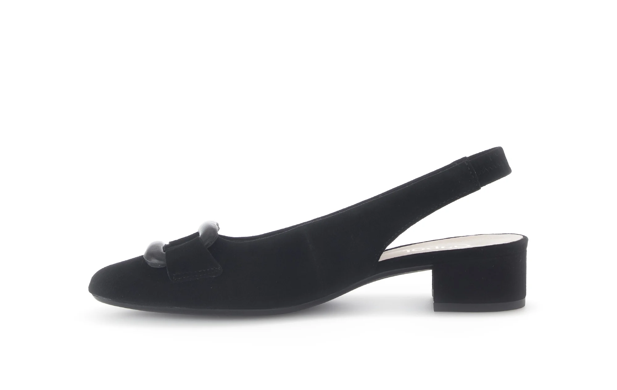 Escarpins noirs en cuir - Image 2