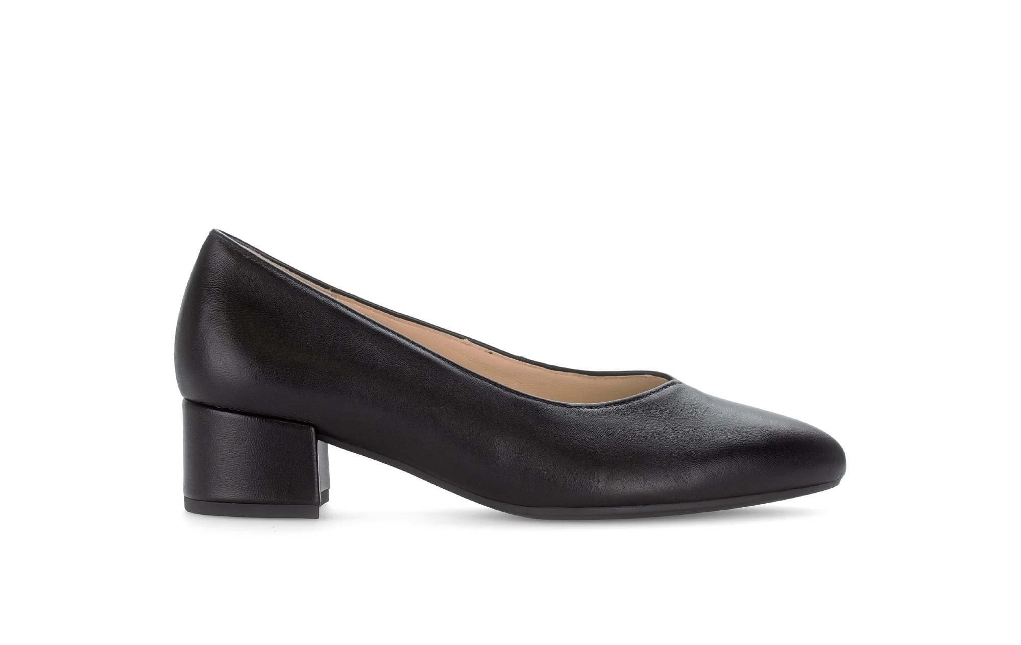 Escarpins noirs en cuir lisse