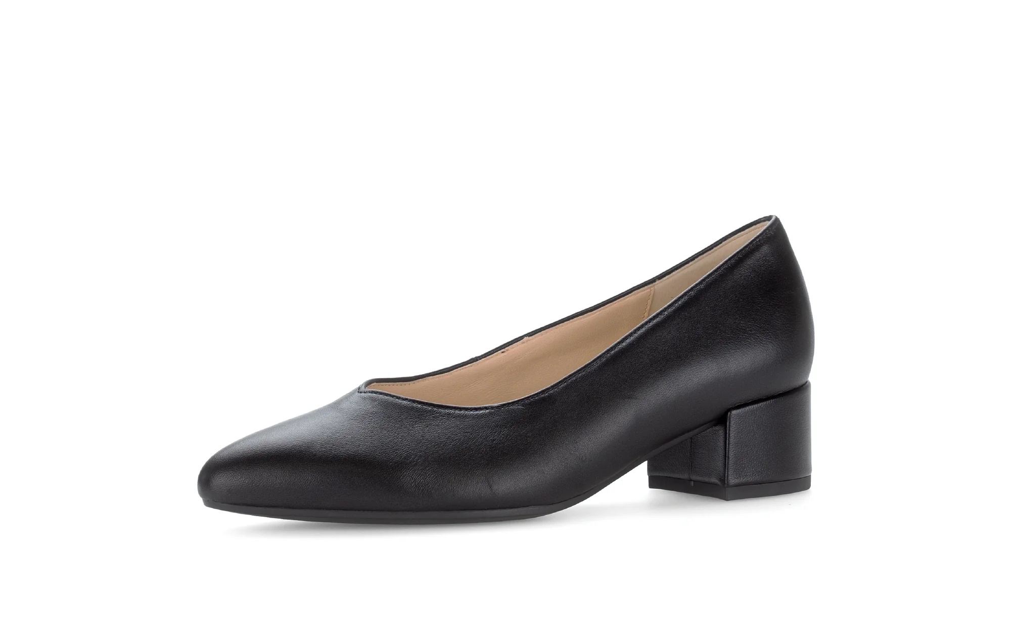 Escarpins noirs en cuir lisse - Image 6
