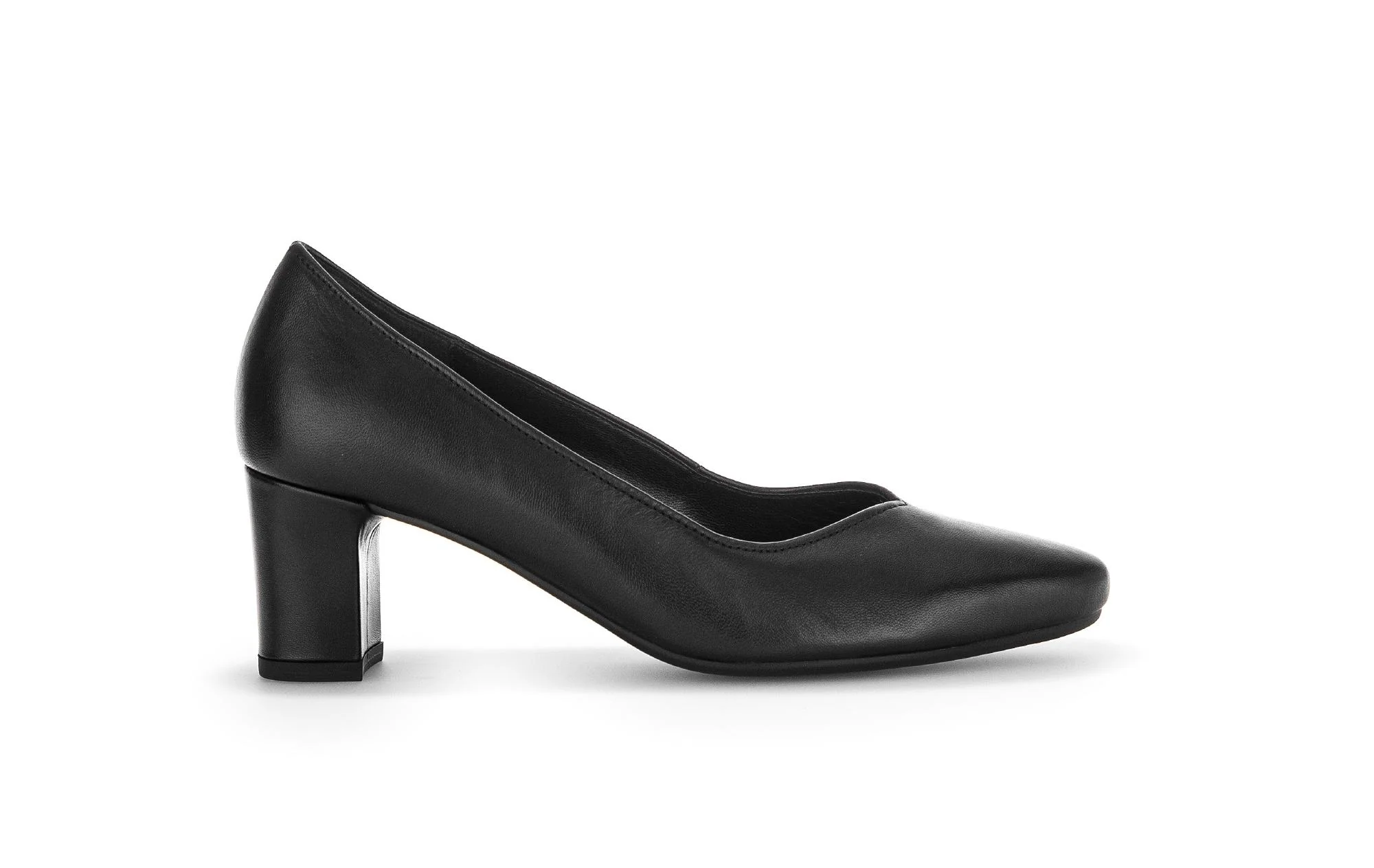 Escarpins noirs en cuir lisse