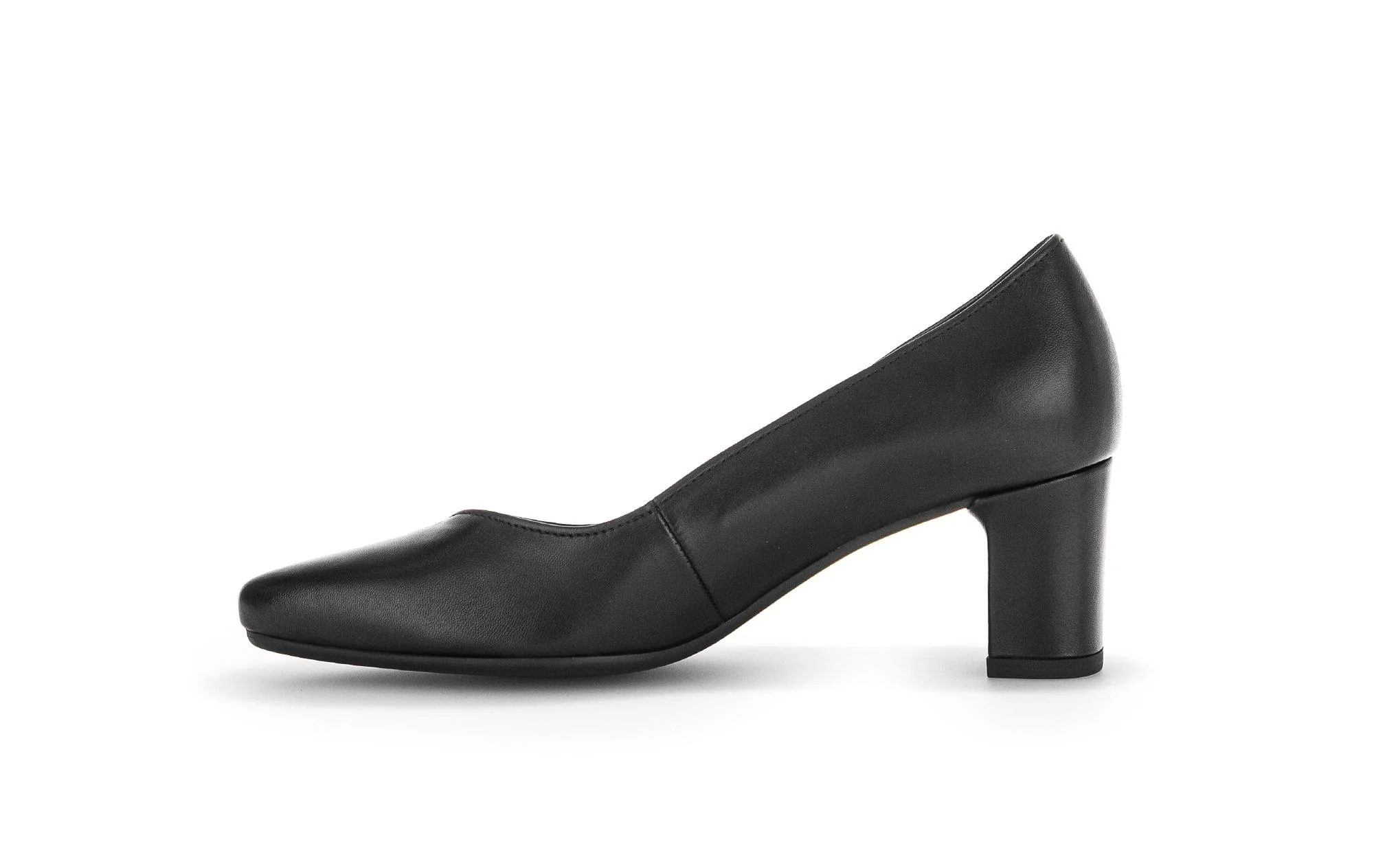 Escarpins noirs en cuir lisse - Image 2