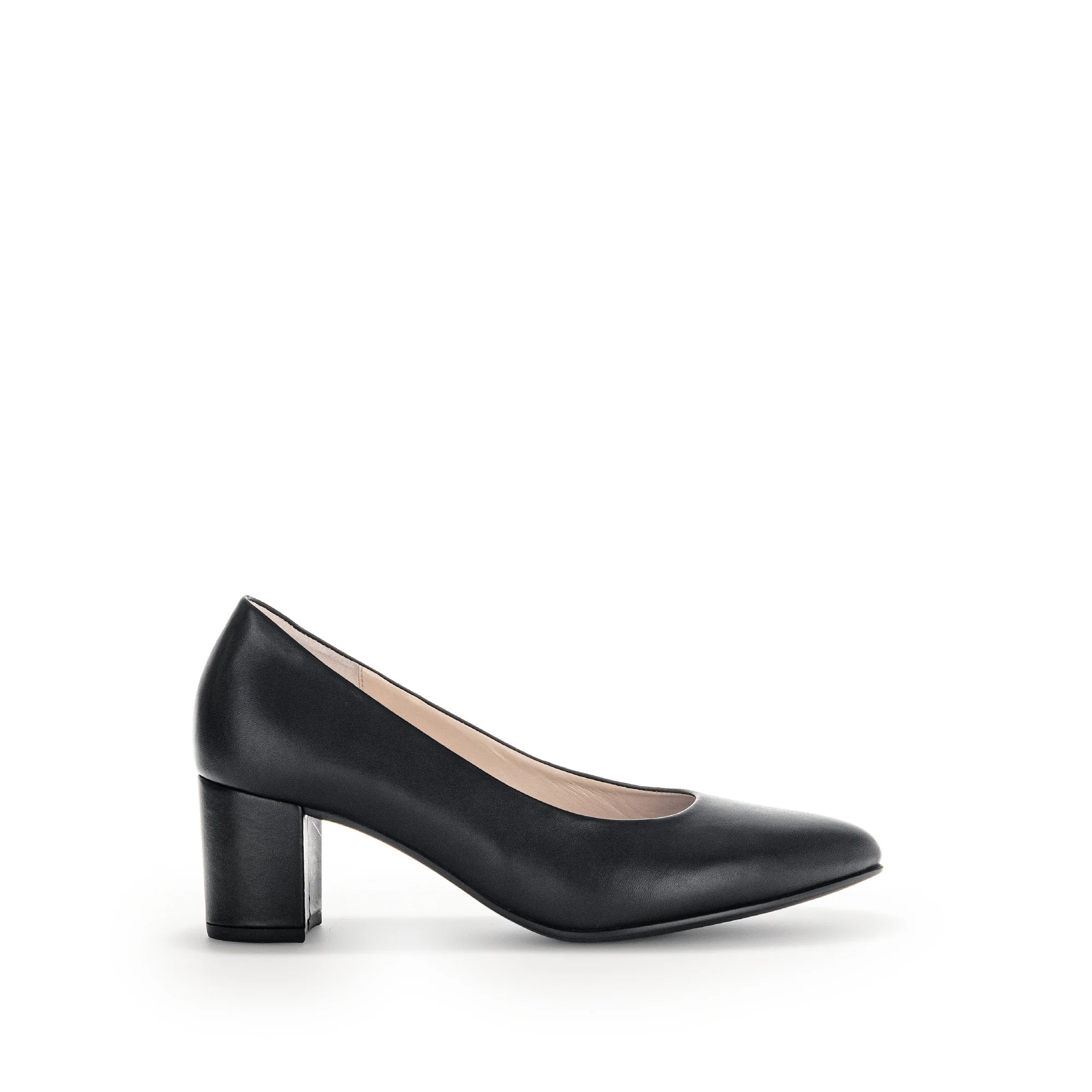 Escarpins noirs en cuir lisse