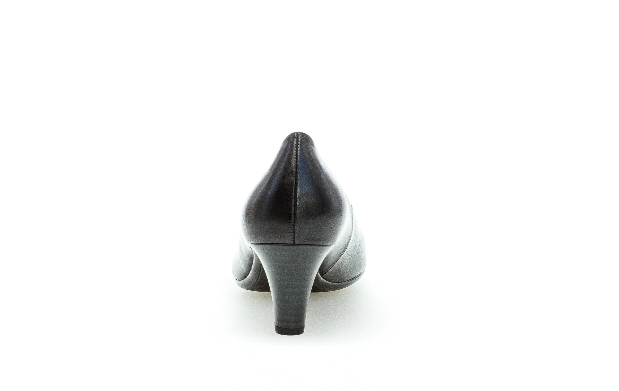 Escarpins noirs en cuir lisse - Image 5