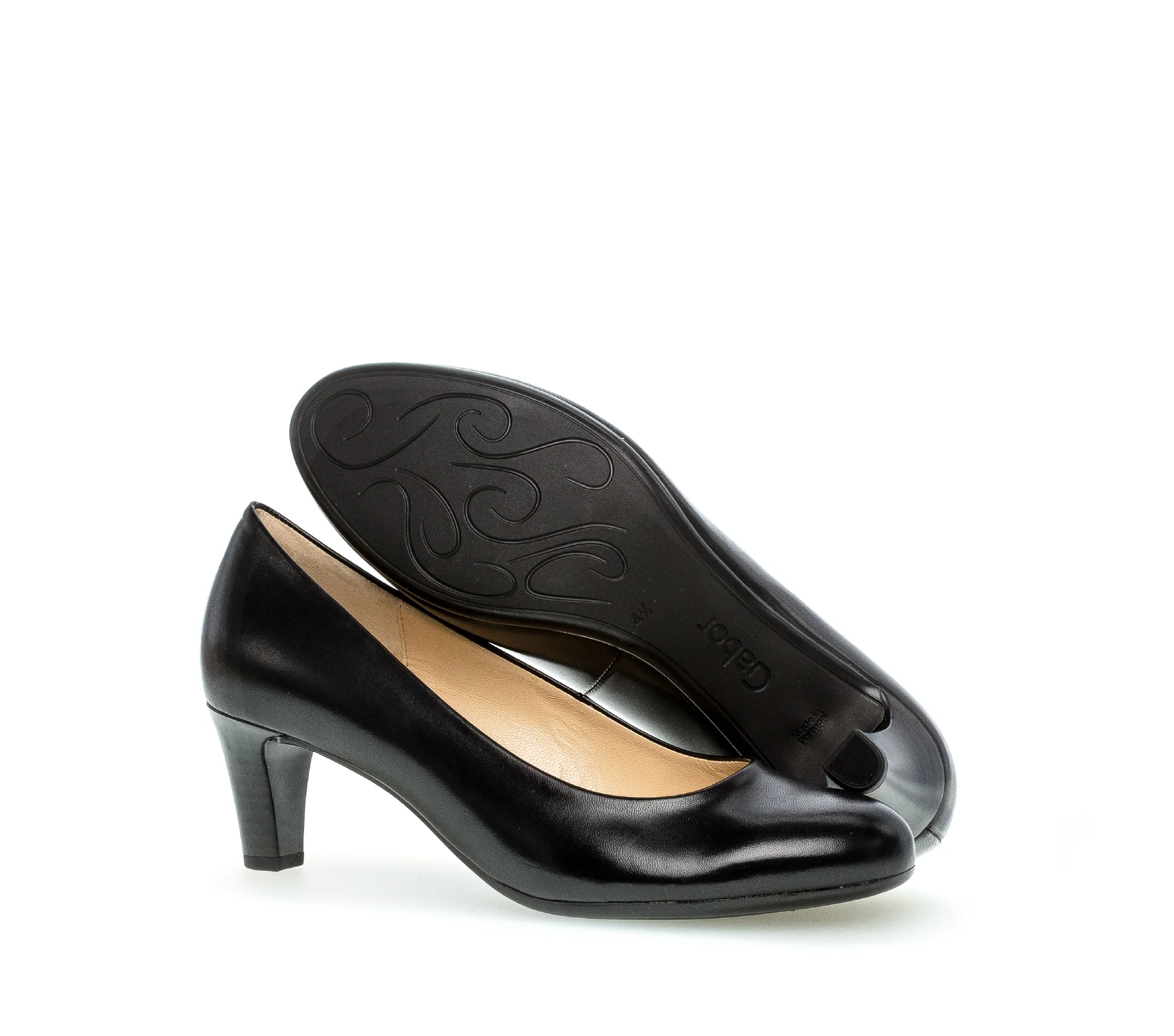Escarpins noirs en cuir lisse - Image 7