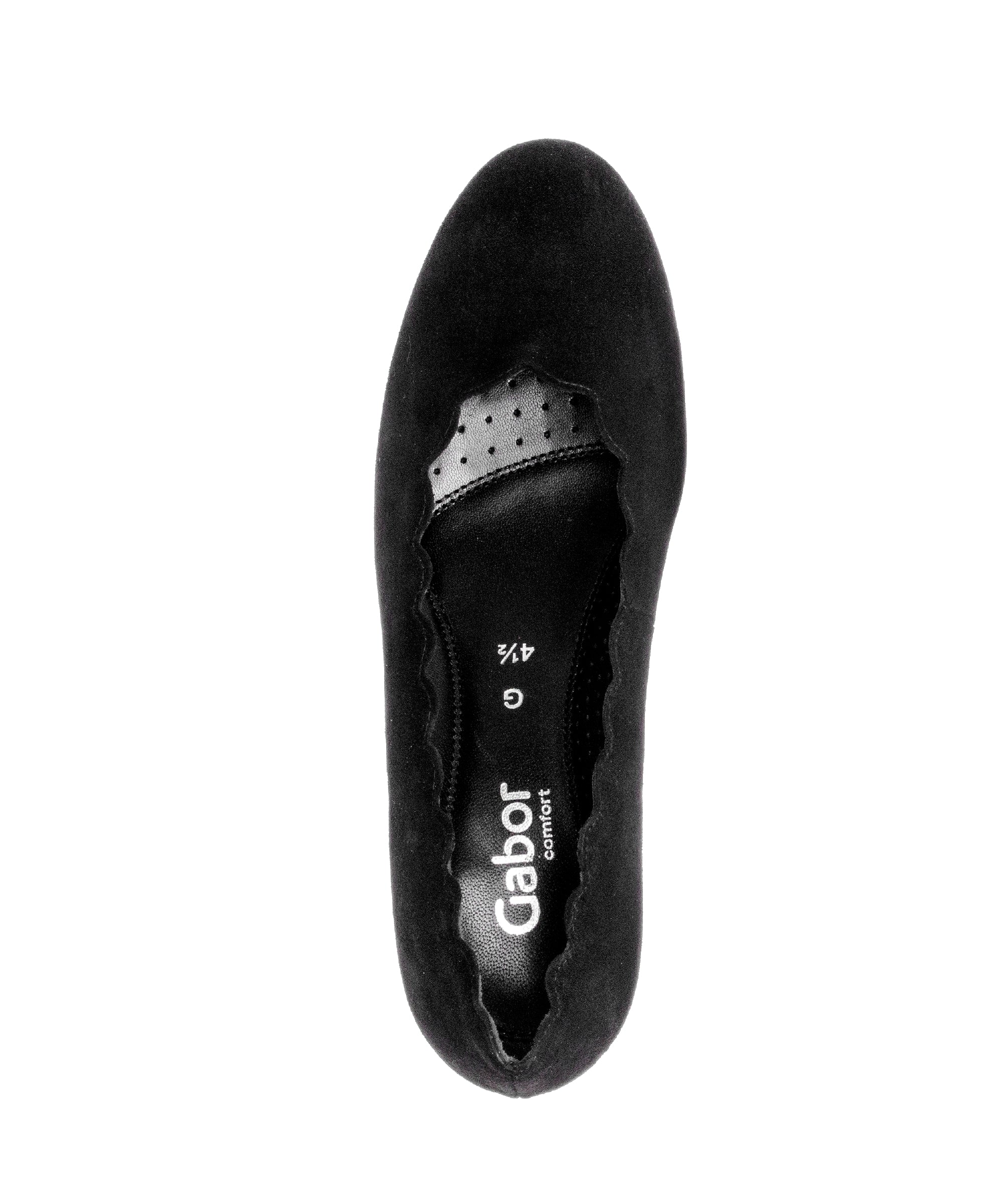 Escarpins noirs en cuir velours - Image 3