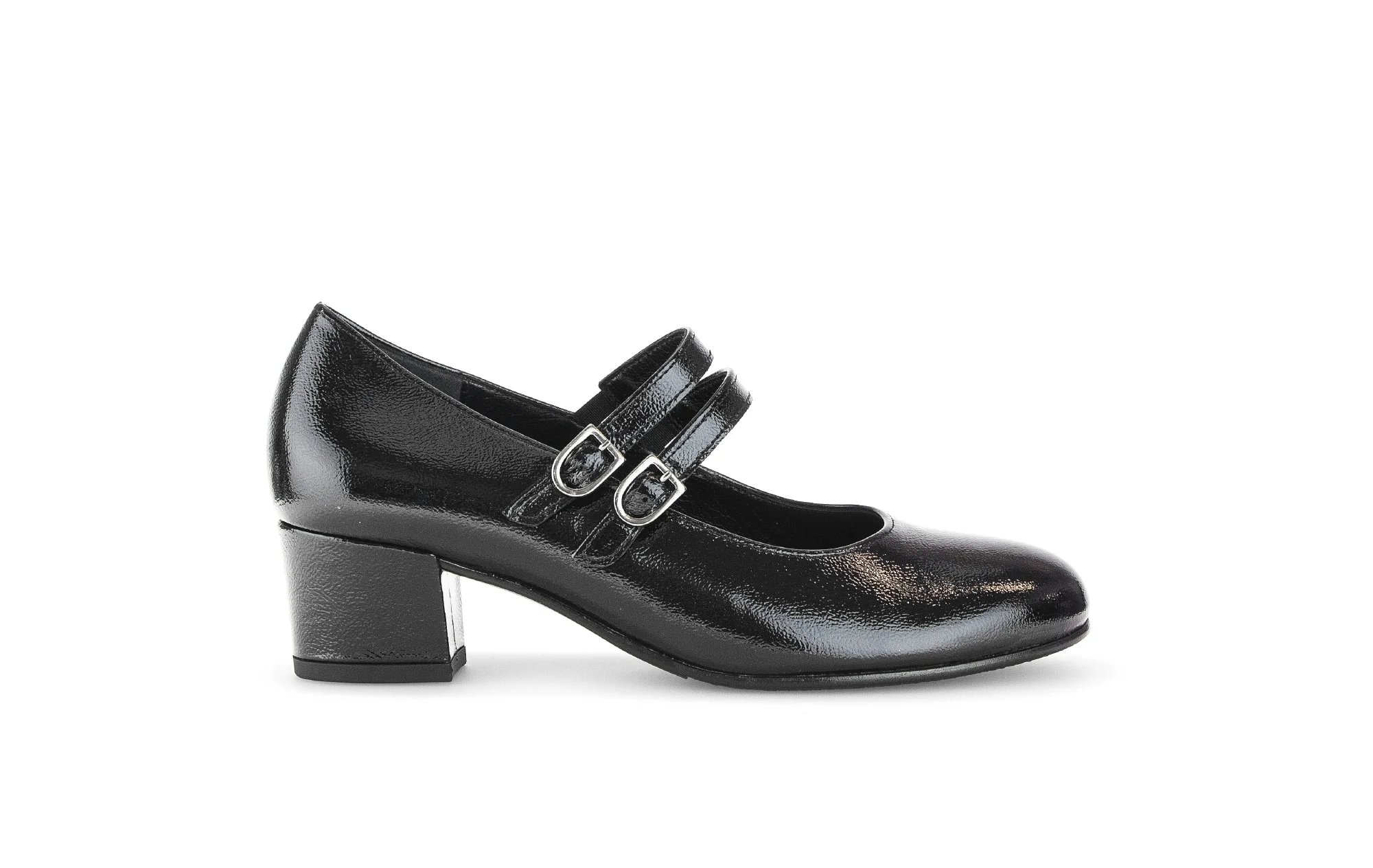 Escarpins noirs en cuir vernis