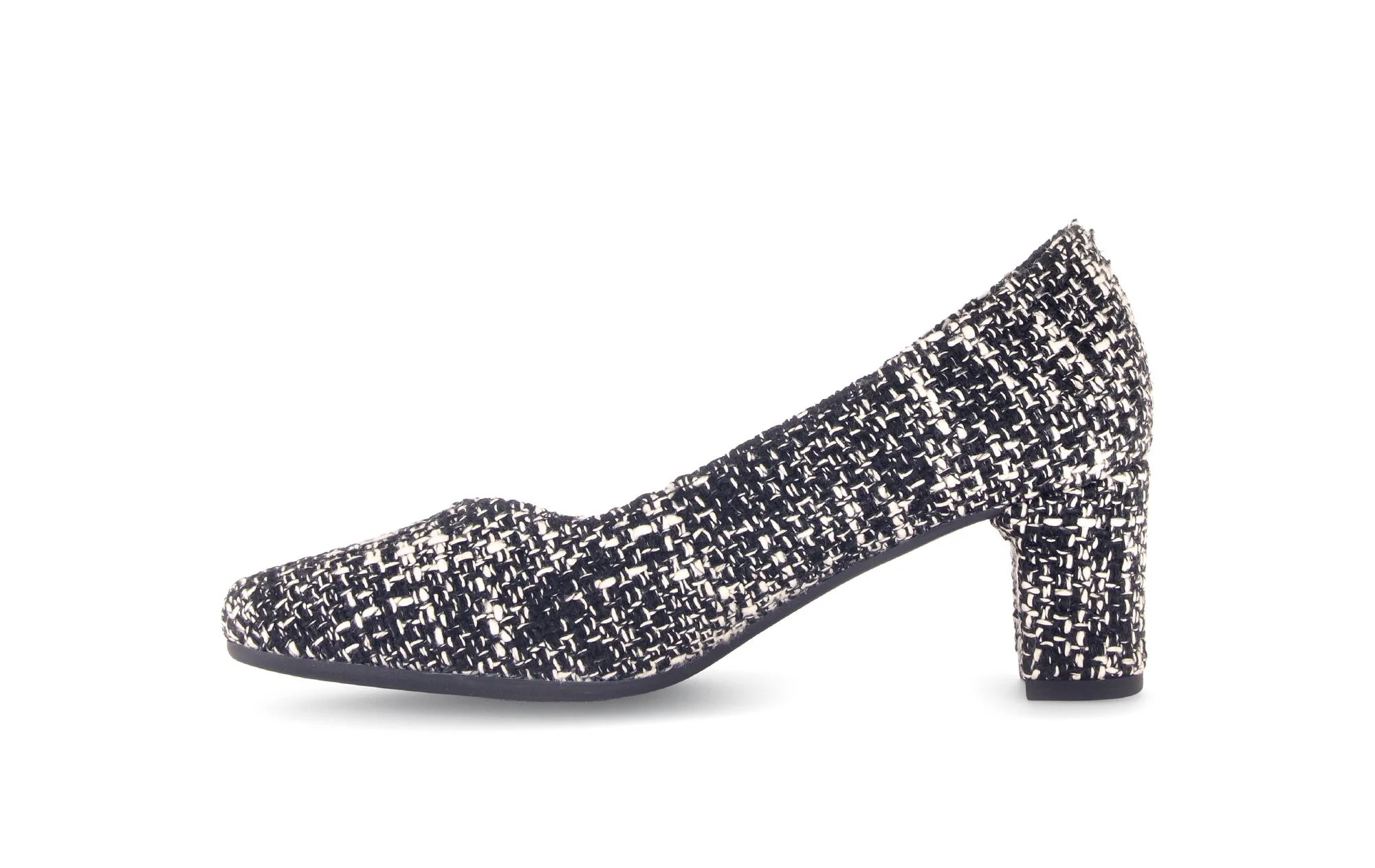 Escarpins noirs en textile - Image 2