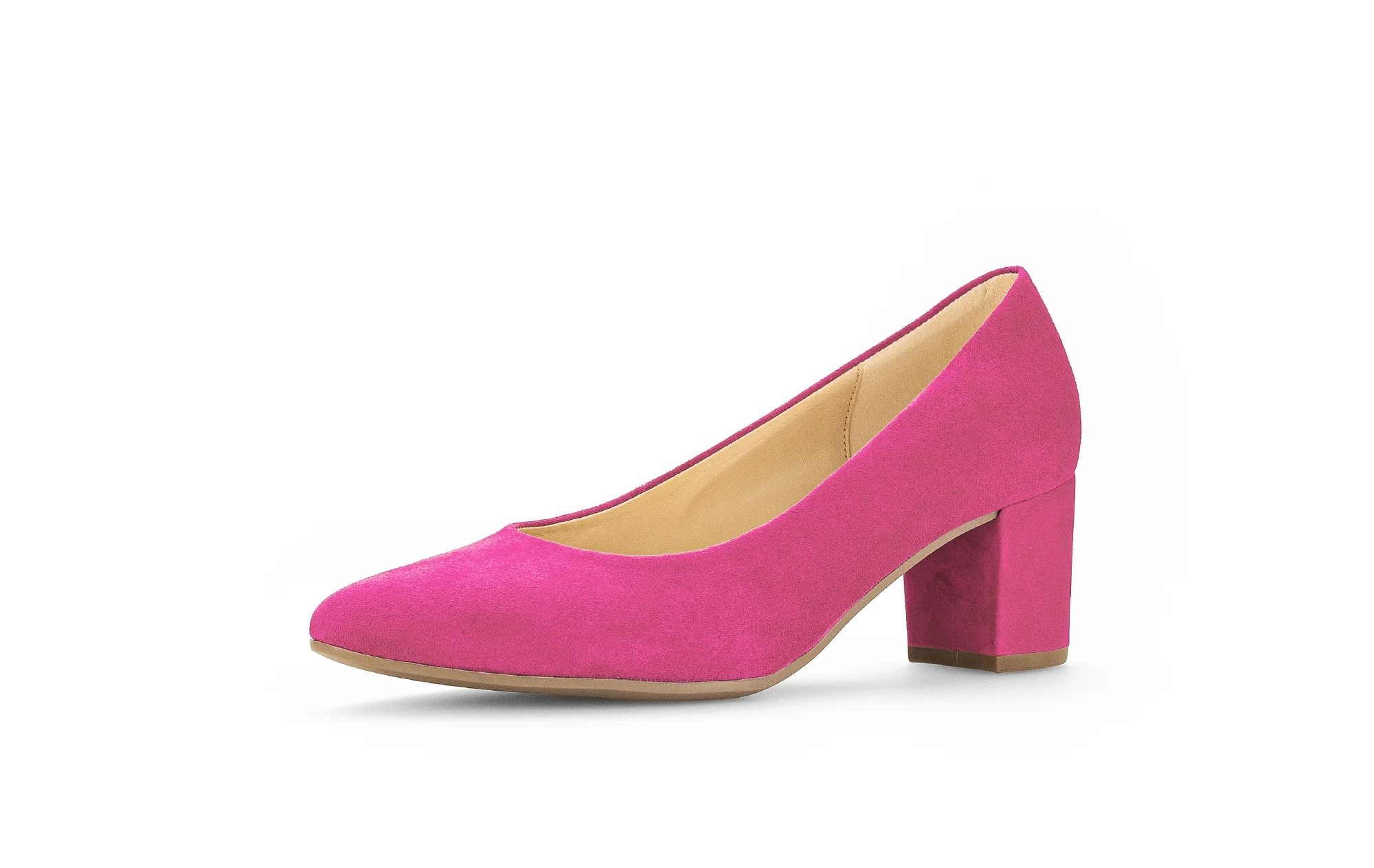 Escarpins pinks en cuir velours - Image 3