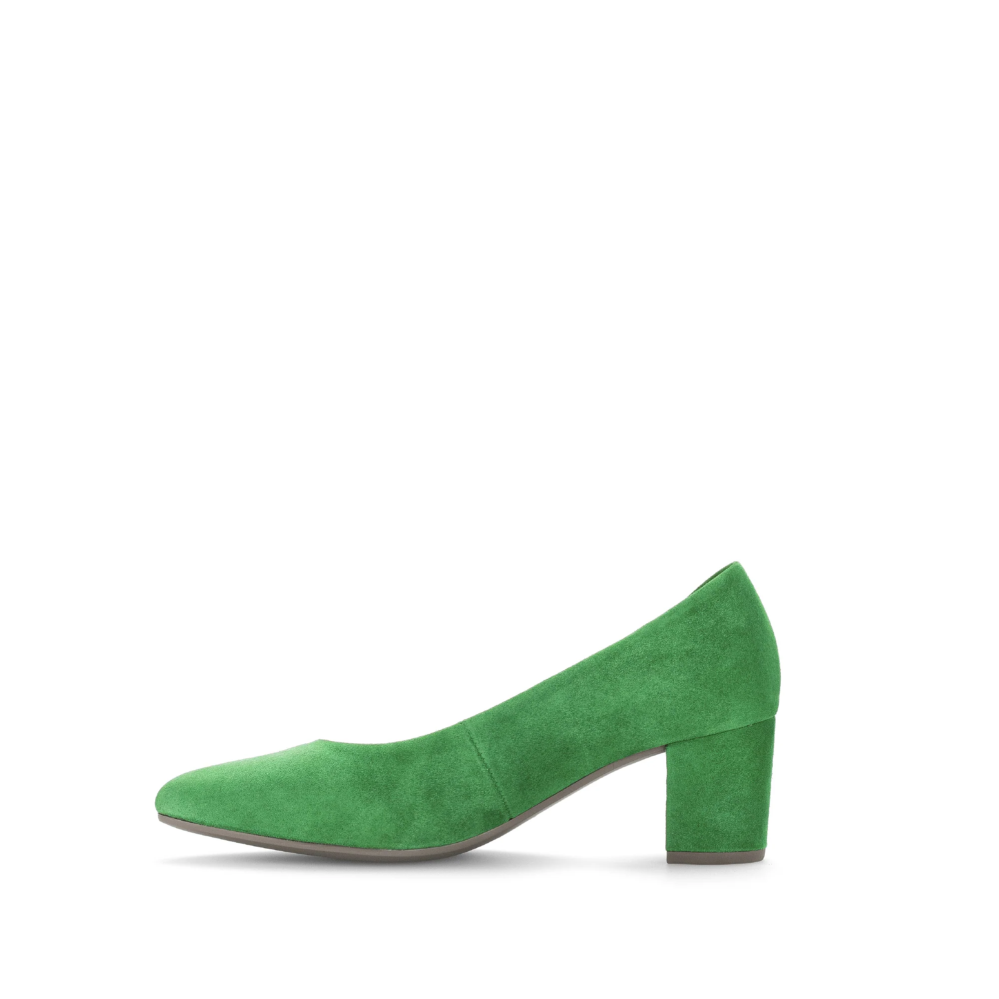 Escarpins verts en cuir velours - Image 2