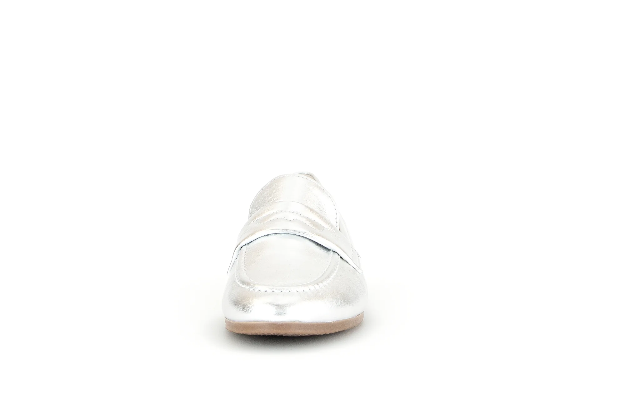 Mocassins argentés en cuir - Image 4
